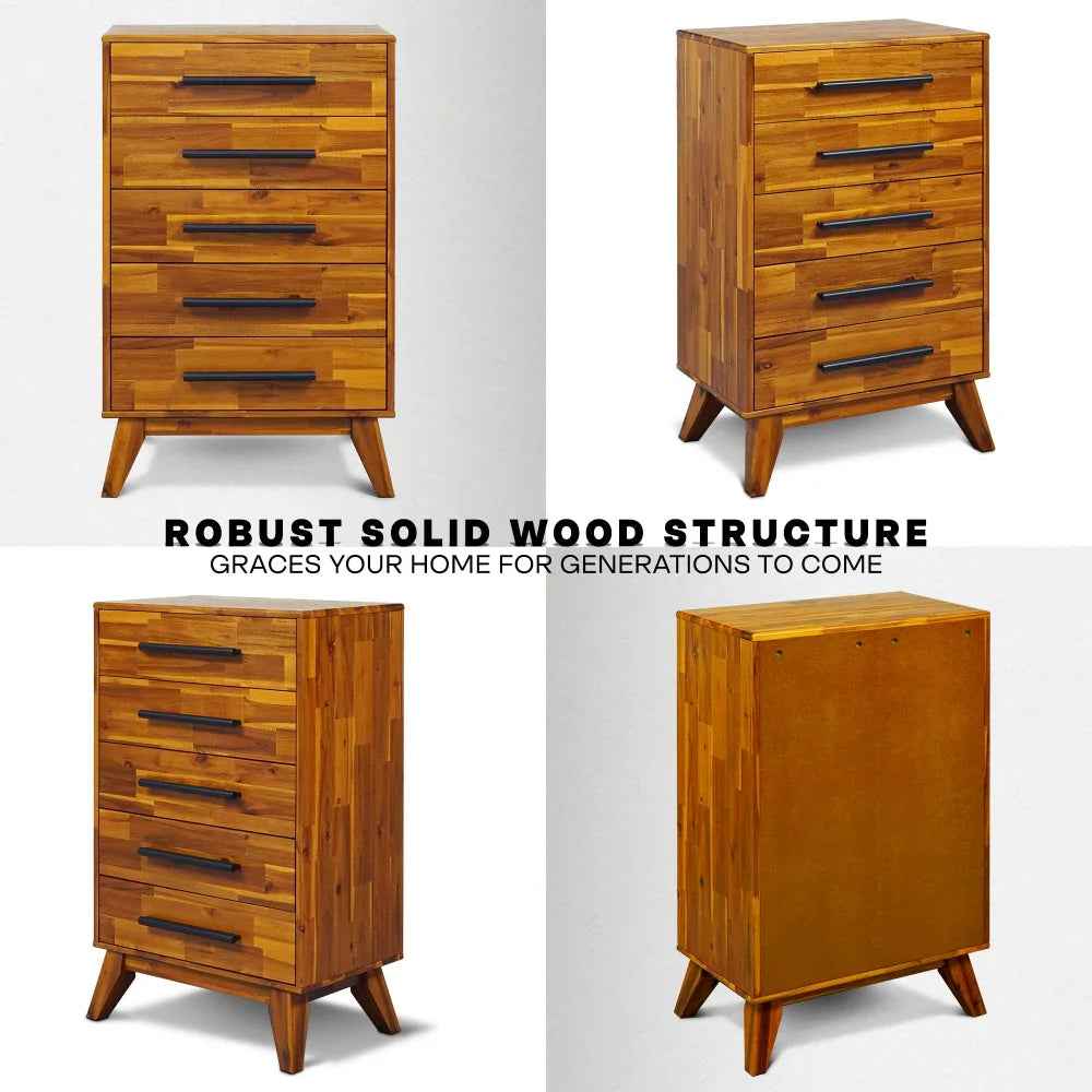 Linea Solid Wood Dresser Megsu