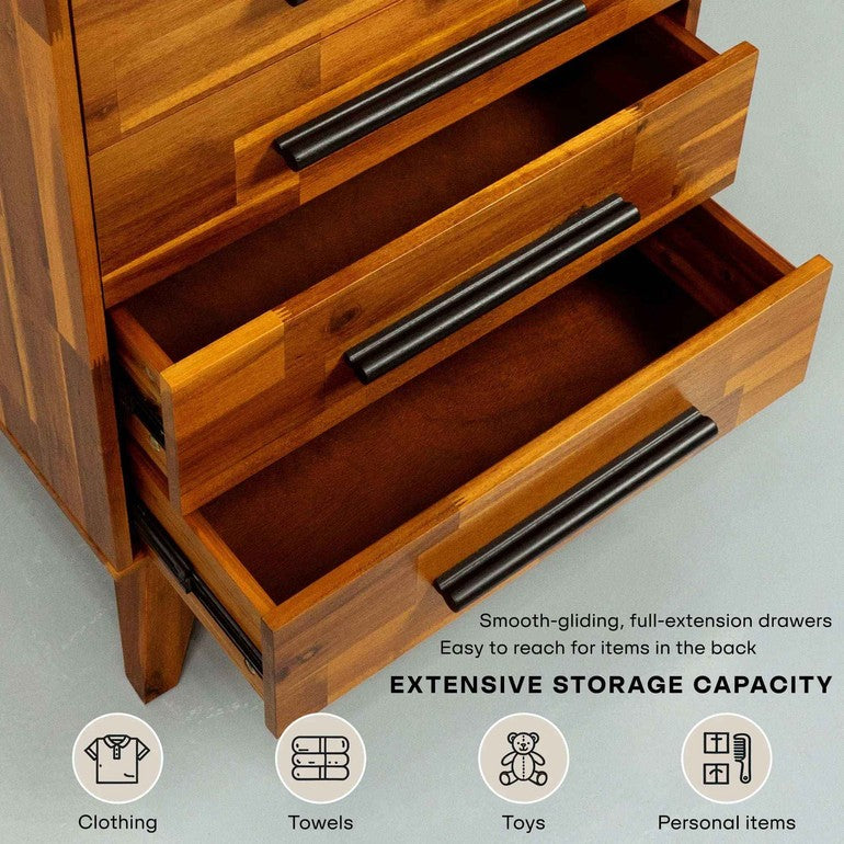 Linea Solid Wood Dresser Megsu