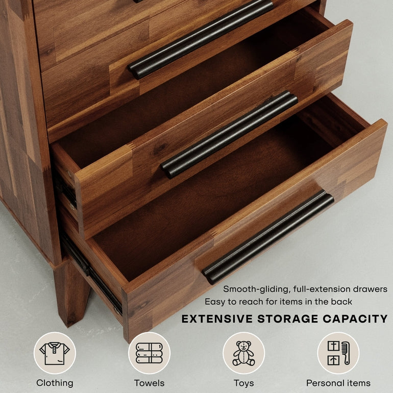 Linea Solid Wood Dresser Megsu