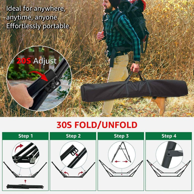Tranquillo Unity Hammock Stand Large Size for Ultimate Relaxation Megsu