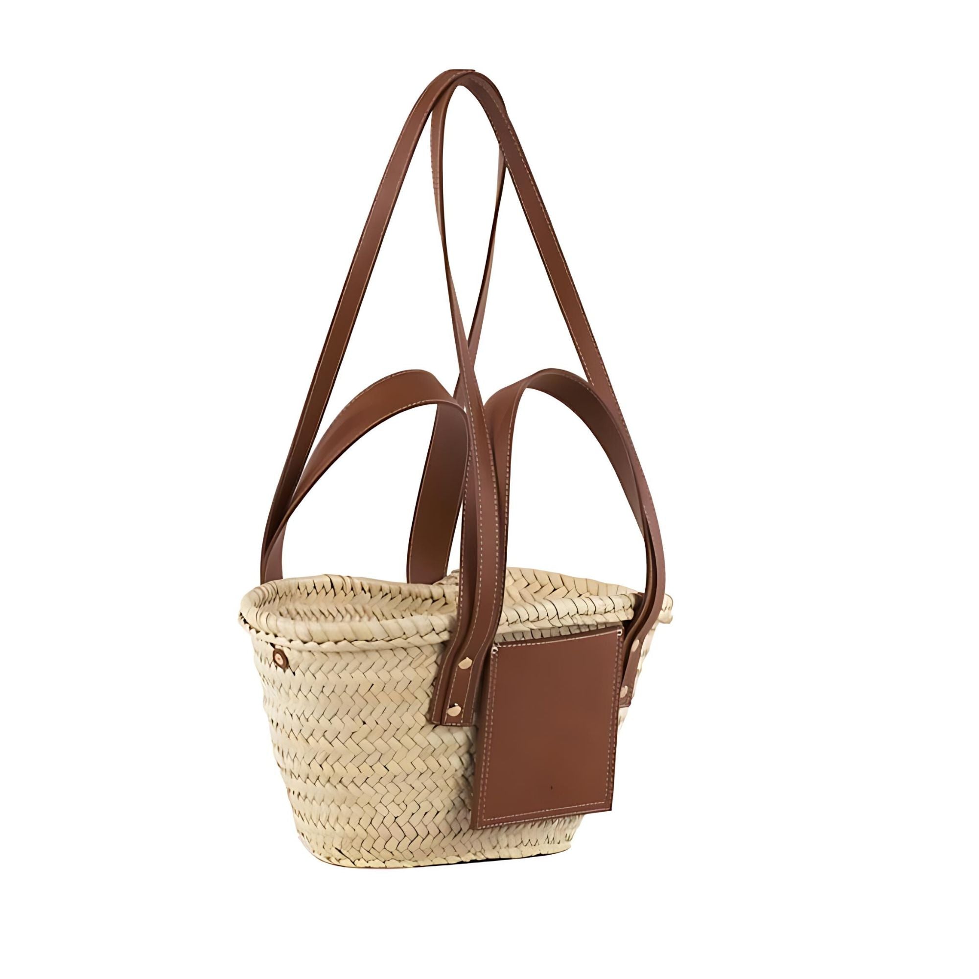 Artisan Woven Palm Leaf Summer Bag – Tropical-Inspired Handcrafted Style