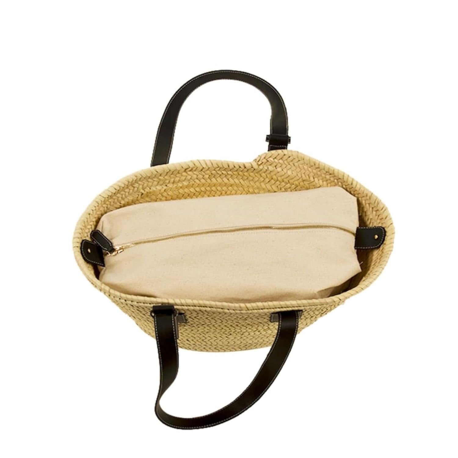 Handmade Palm Leaf Bag Artisan Morocco Summer Outing - LuxoraCraft