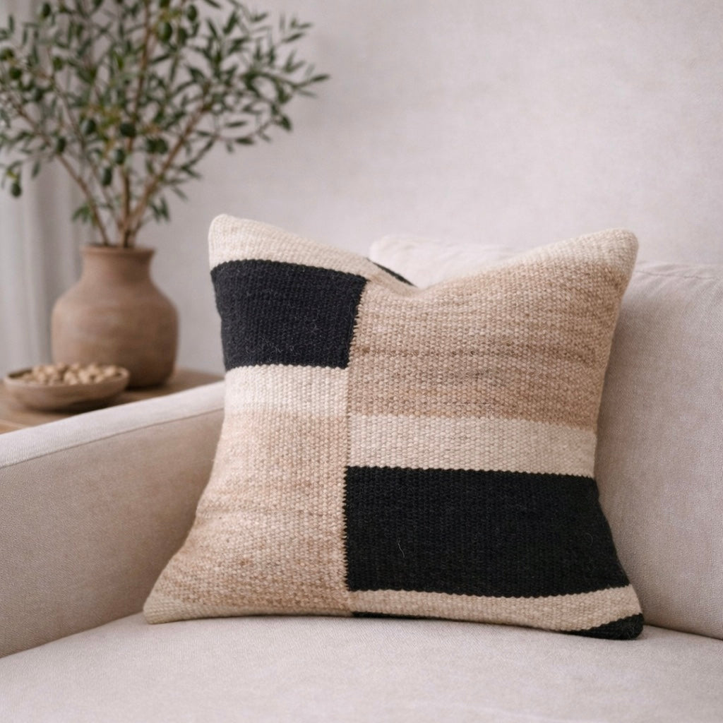 Calabasas Pillow Cover – Soft Neutral Minimalist Throw Pillow Busa Designs
