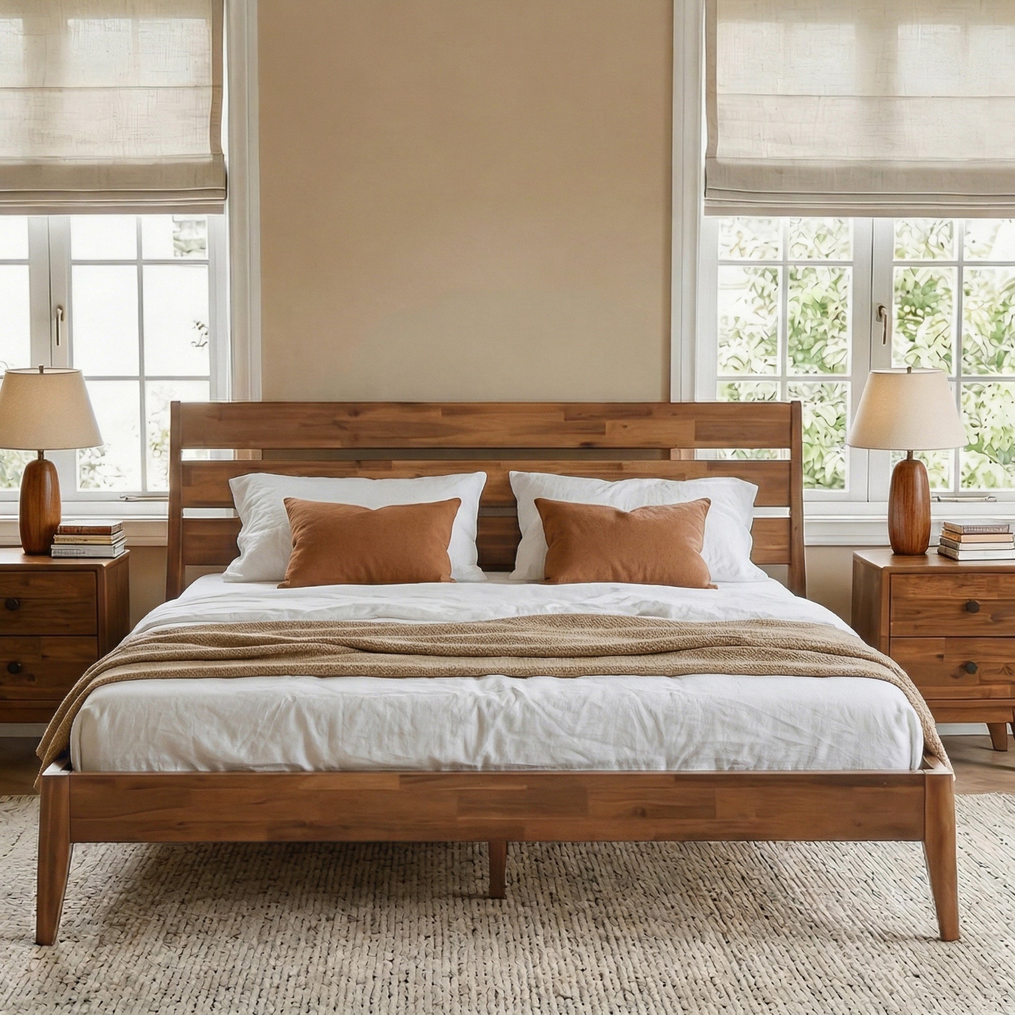 Emery Solid Wood Bed Frame Megsu