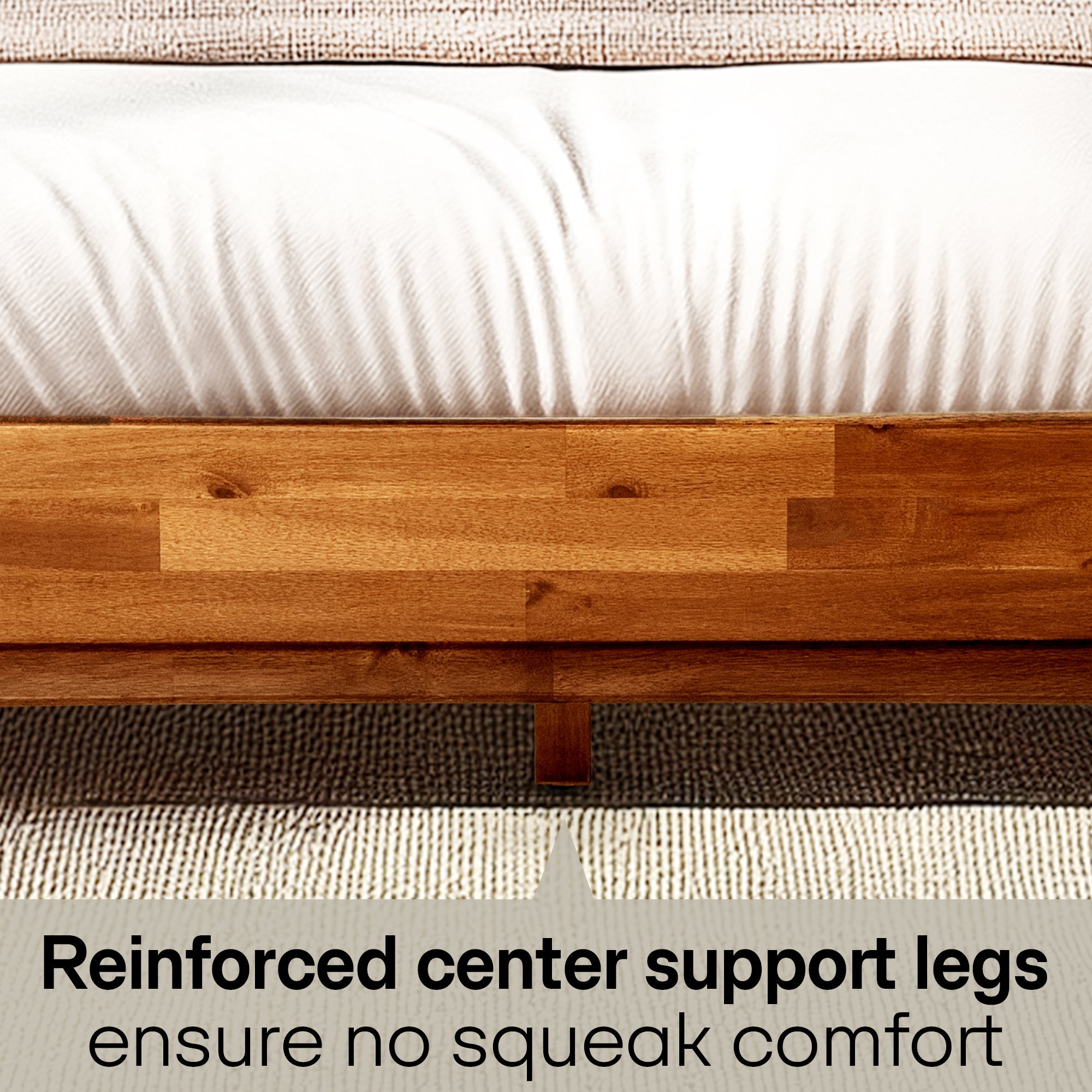 Aurora Solid Wood Bed Frame Megsu
