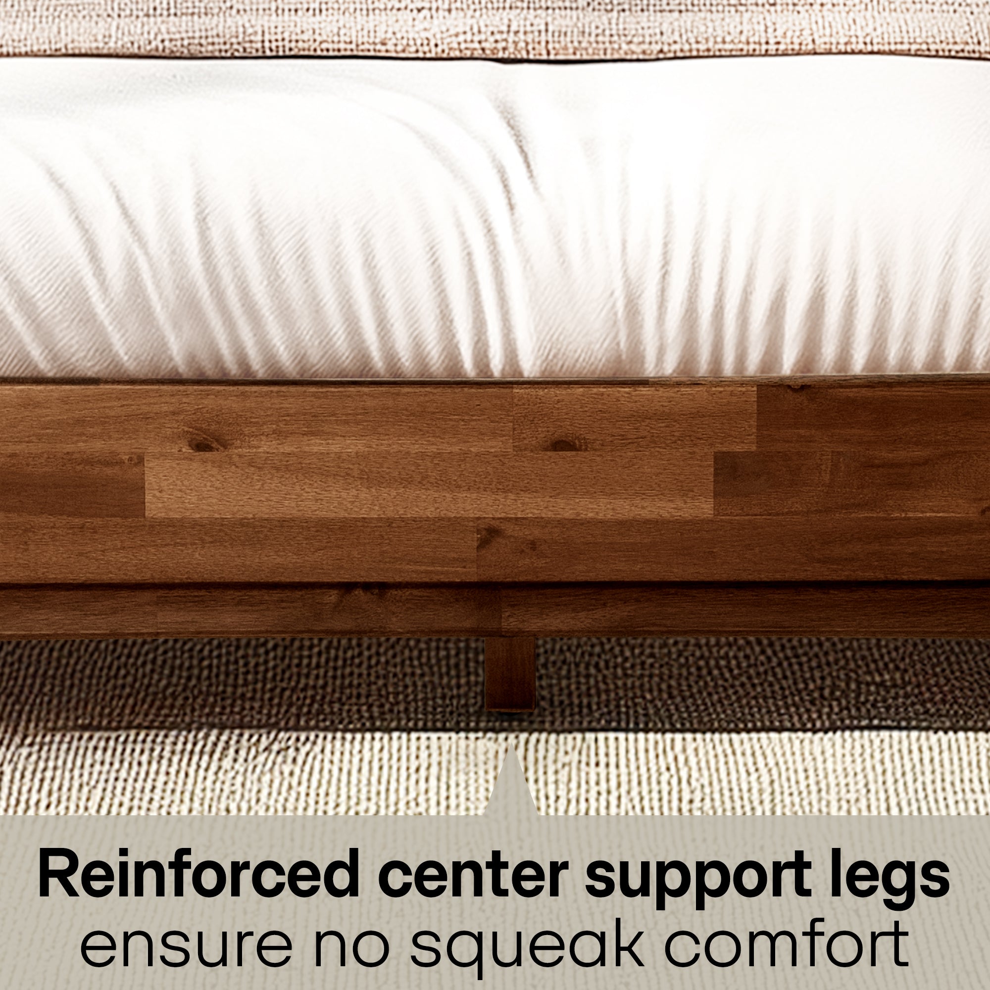 Aurora Solid Wood Bed Frame Megsu