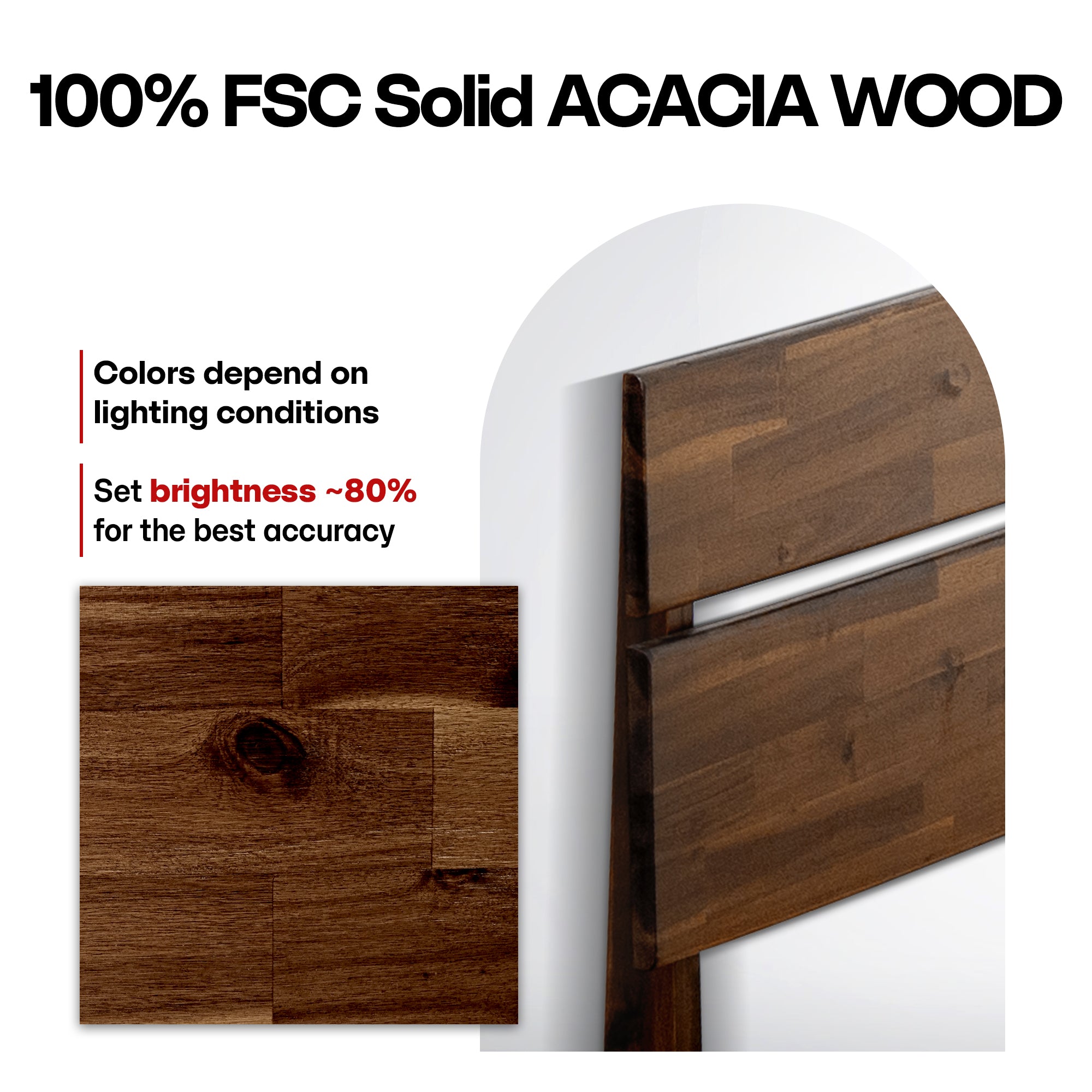 Aurora Solid Wood Bed Frame Megsu