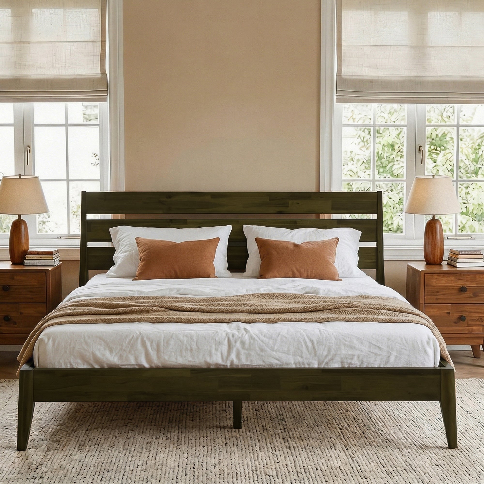 Emery Solid Wood Bed Frame Megsu