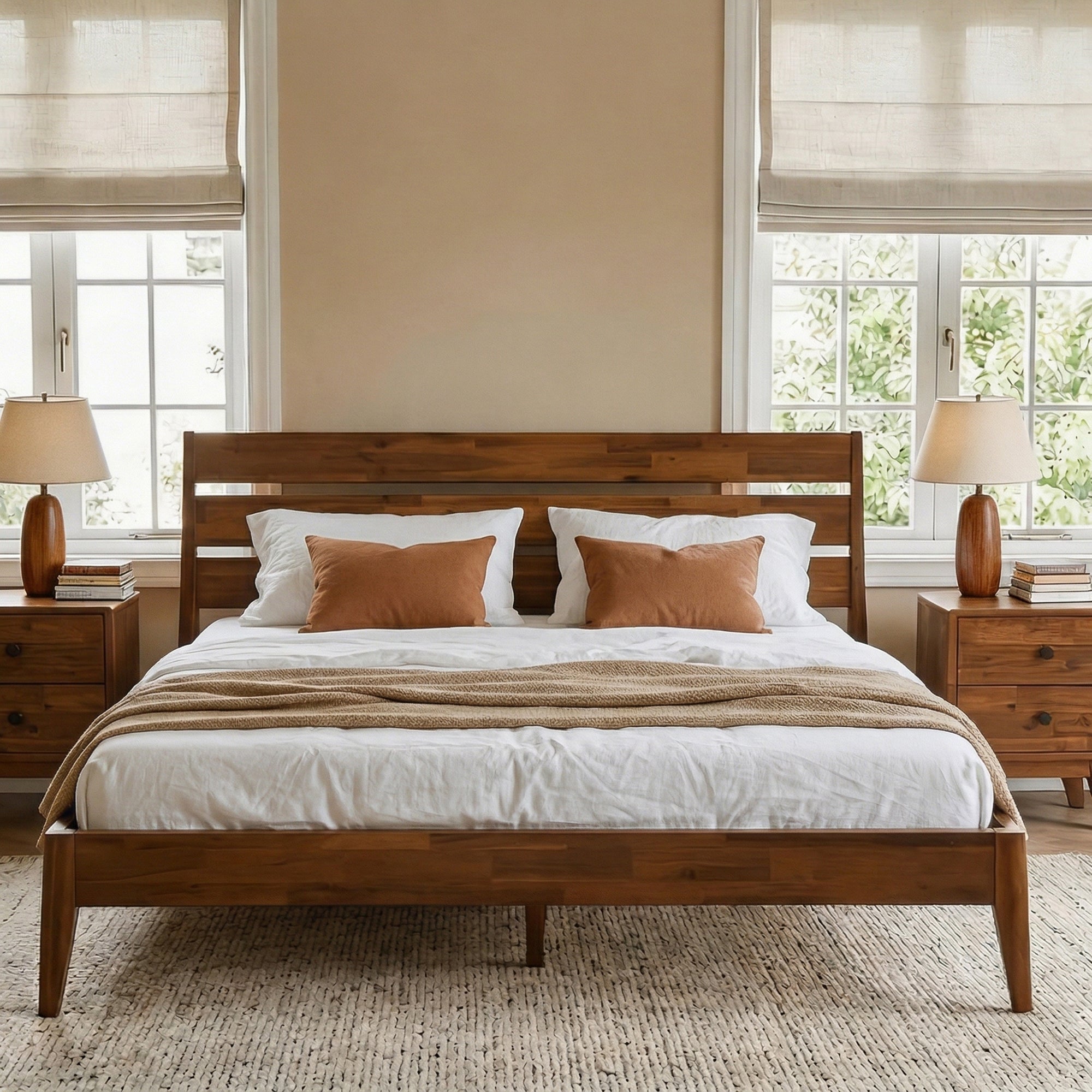Emery Solid Wood Bed Frame Megsu