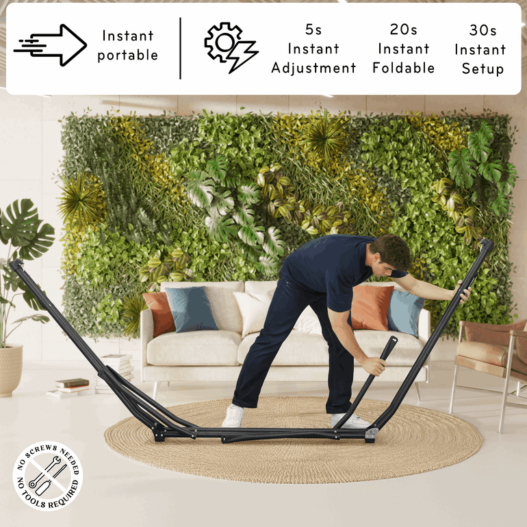 Tranquillo UniGen Transforming Hammock Stand for Ultimate Relaxation Megsu