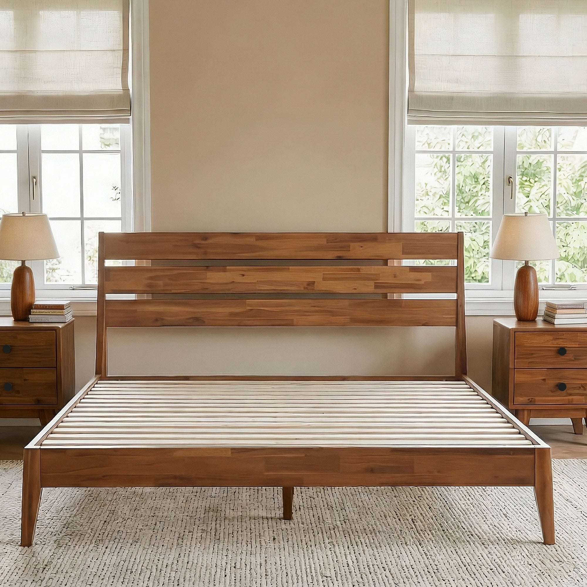 Emery Solid Wood Bed Frame Megsu