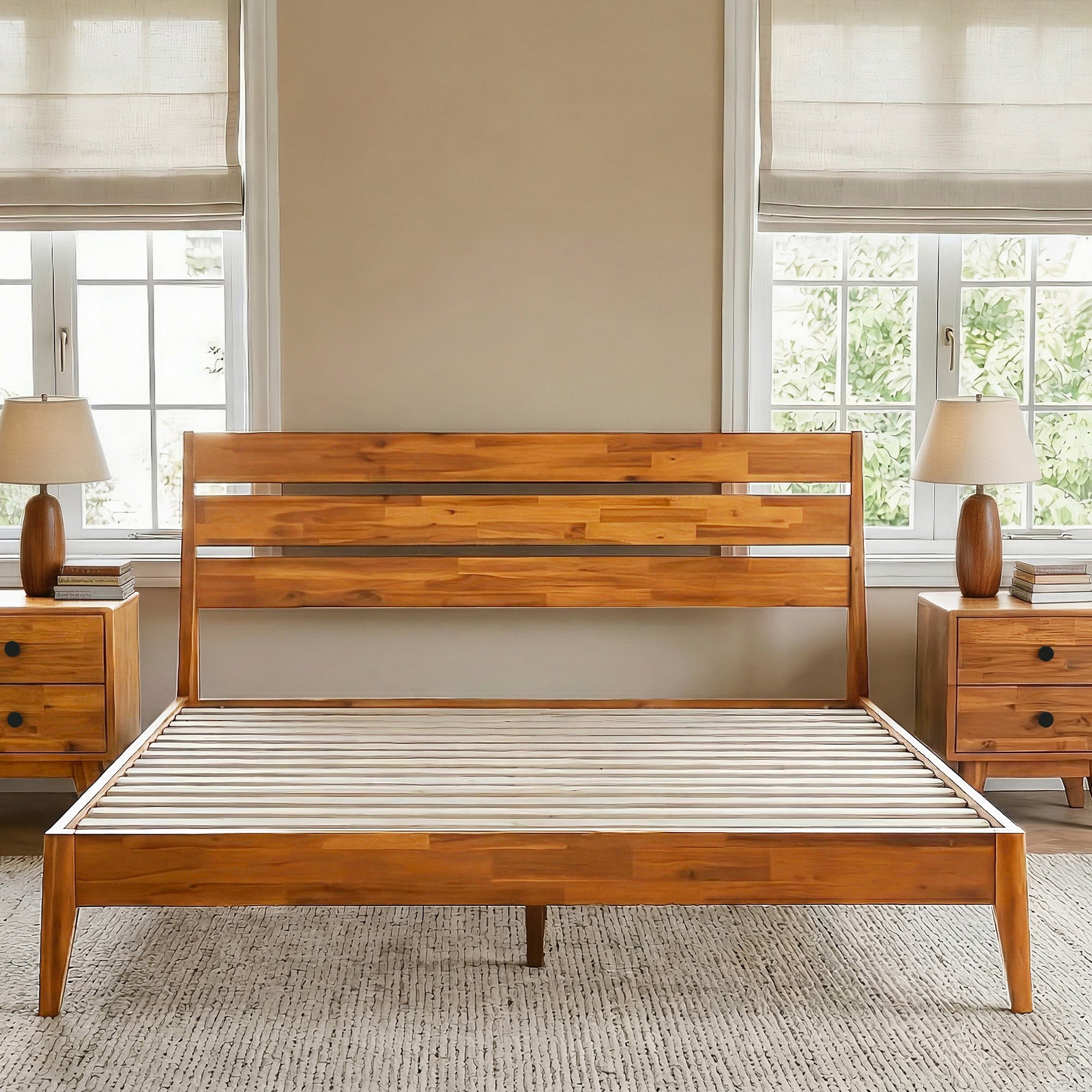 Emery Solid Wood Bed Frame Megsu