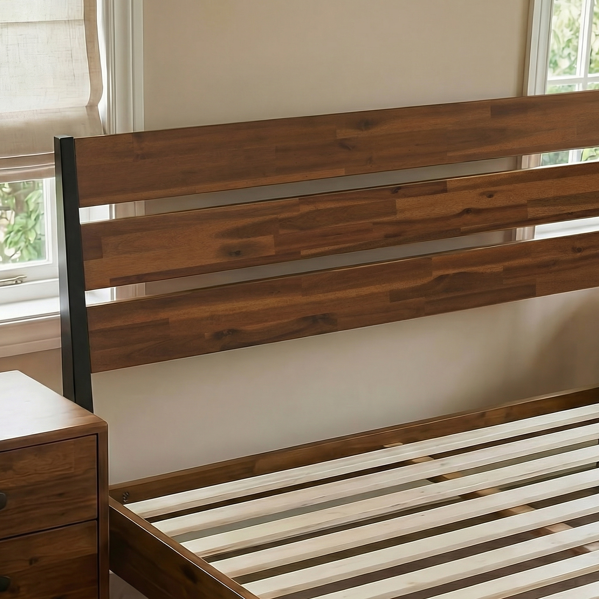 Emery Solid Wood Bed Frame Megsu