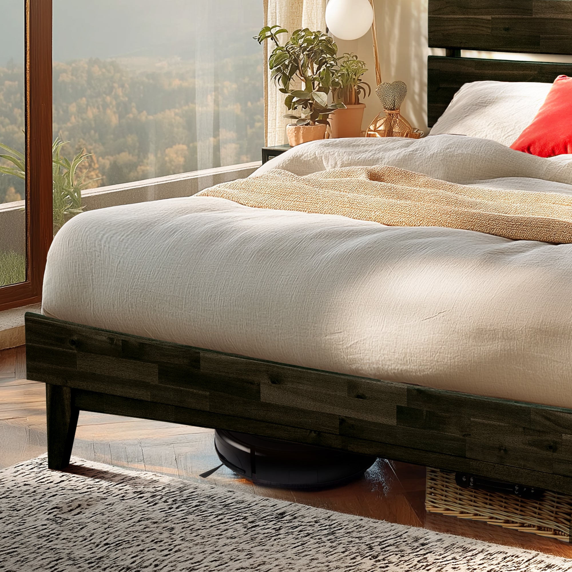 Aurora Solid Wood Bed Frame Megsu
