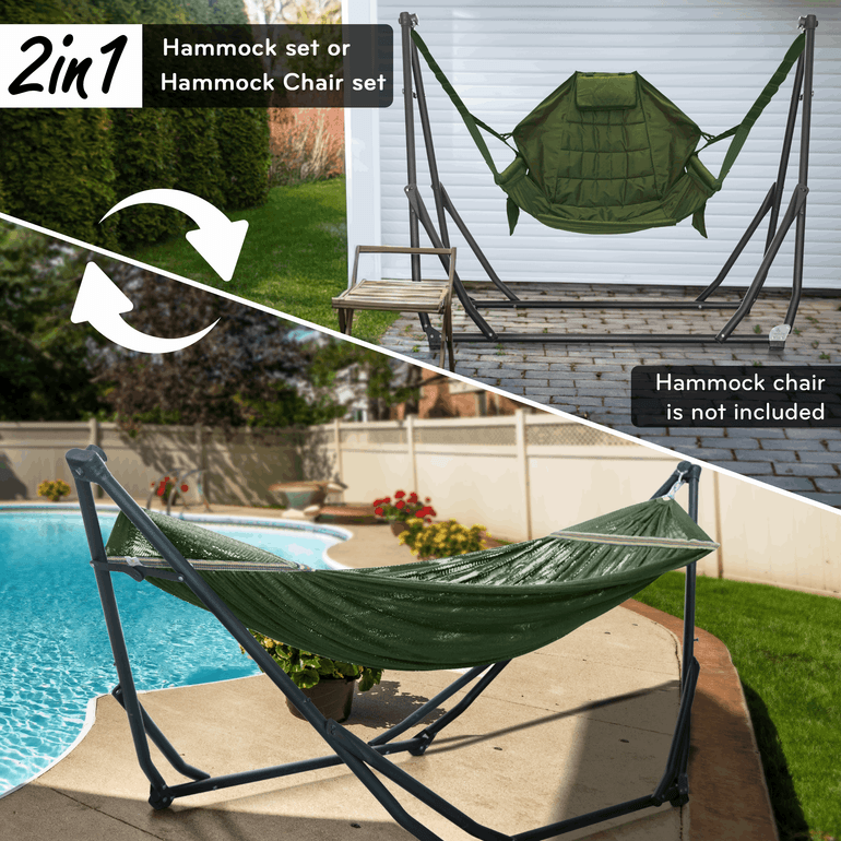 Tranquillo UniGen Transforming Hammock Stand for Ultimate Relaxation Megsu