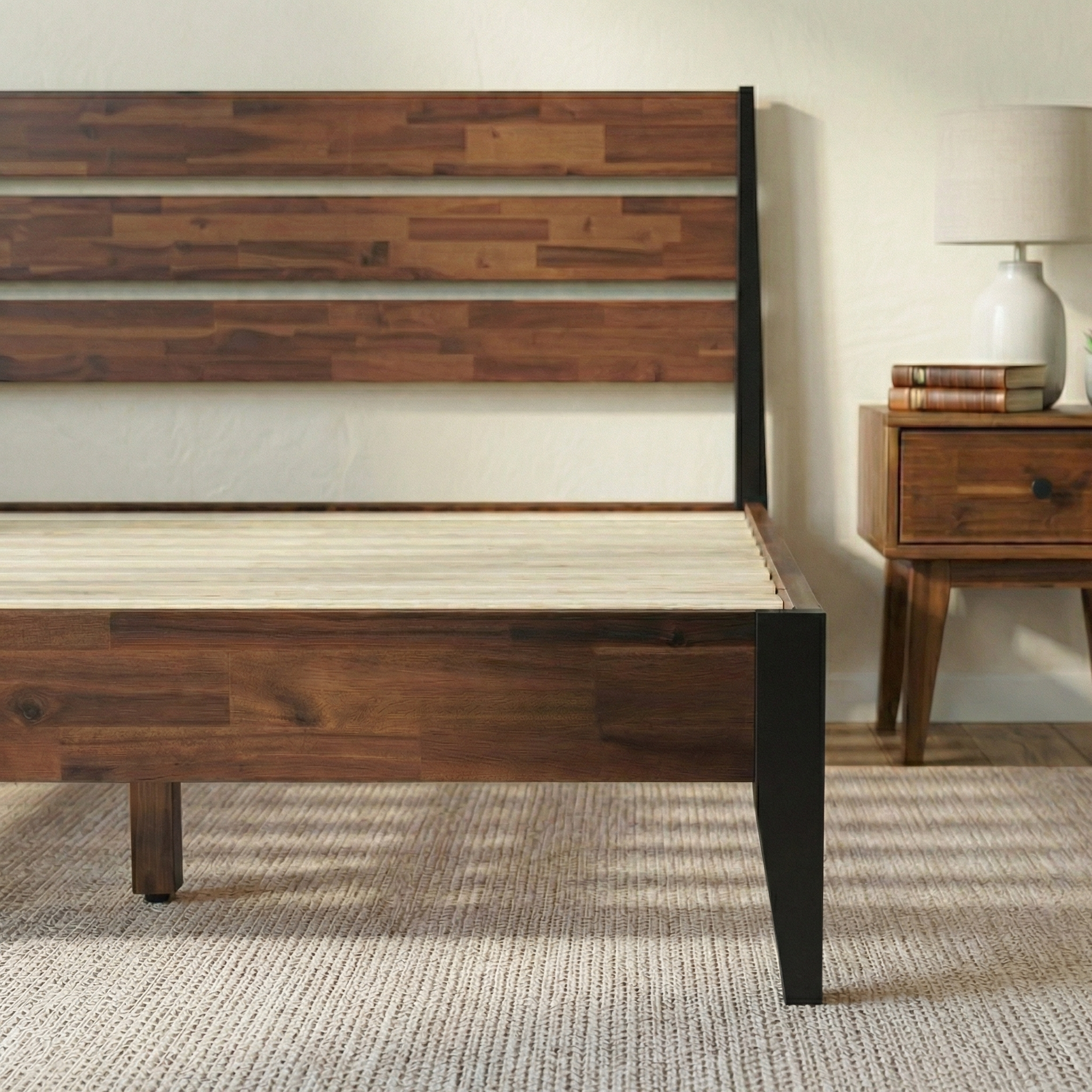 Emery Solid Wood Bed Frame Megsu