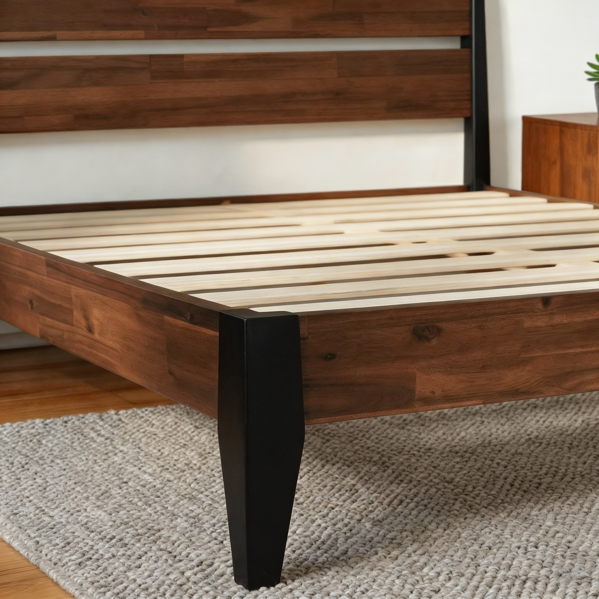 Emery Solid Wood Bed Frame Megsu
