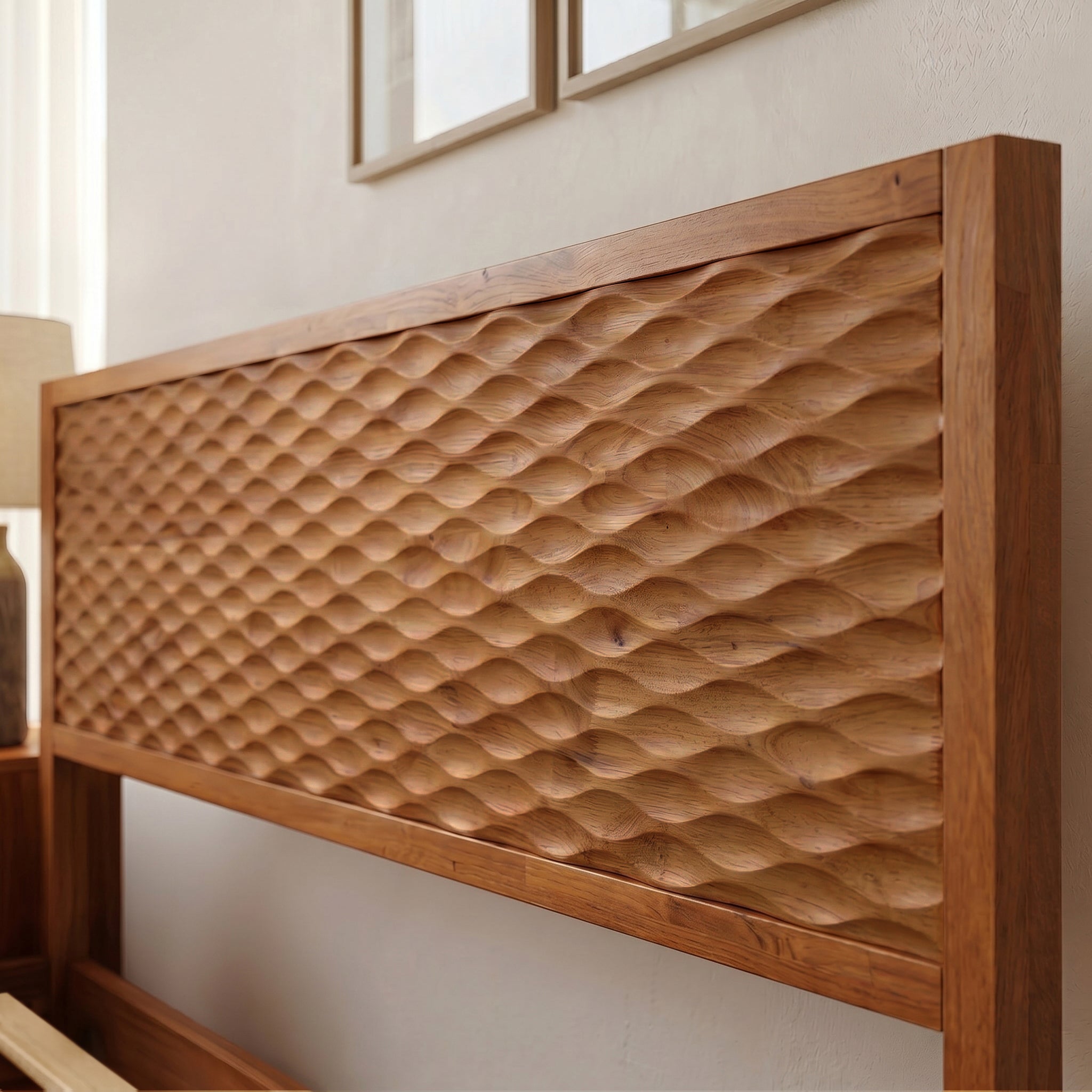 Elara Solid Wood Bed Frame Megsu