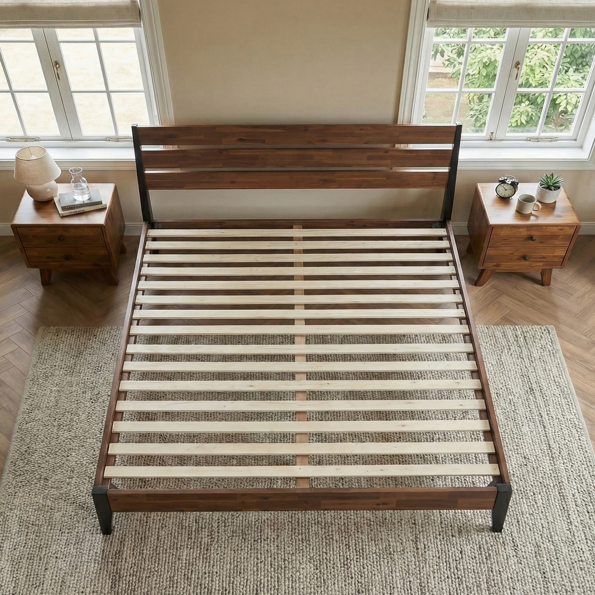 Emery Solid Wood Bed Frame Megsu