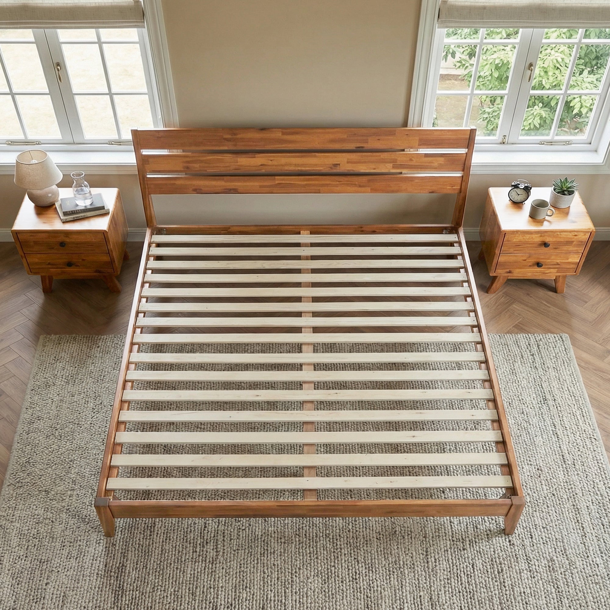 Emery Solid Wood Bed Frame Megsu