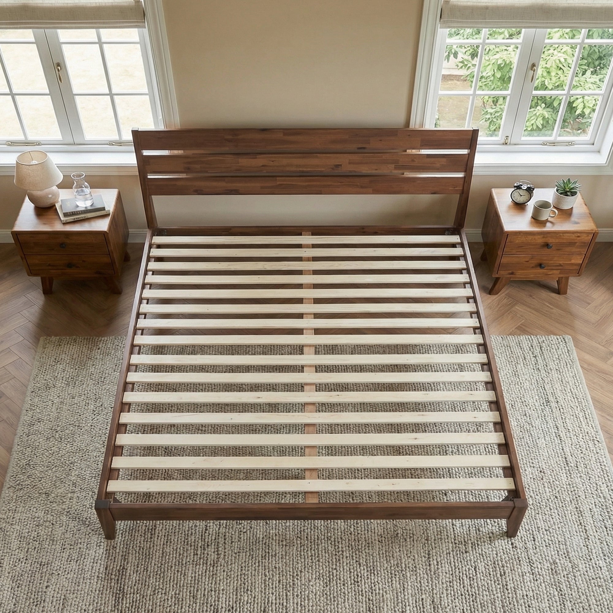 Emery Solid Wood Bed Frame Megsu