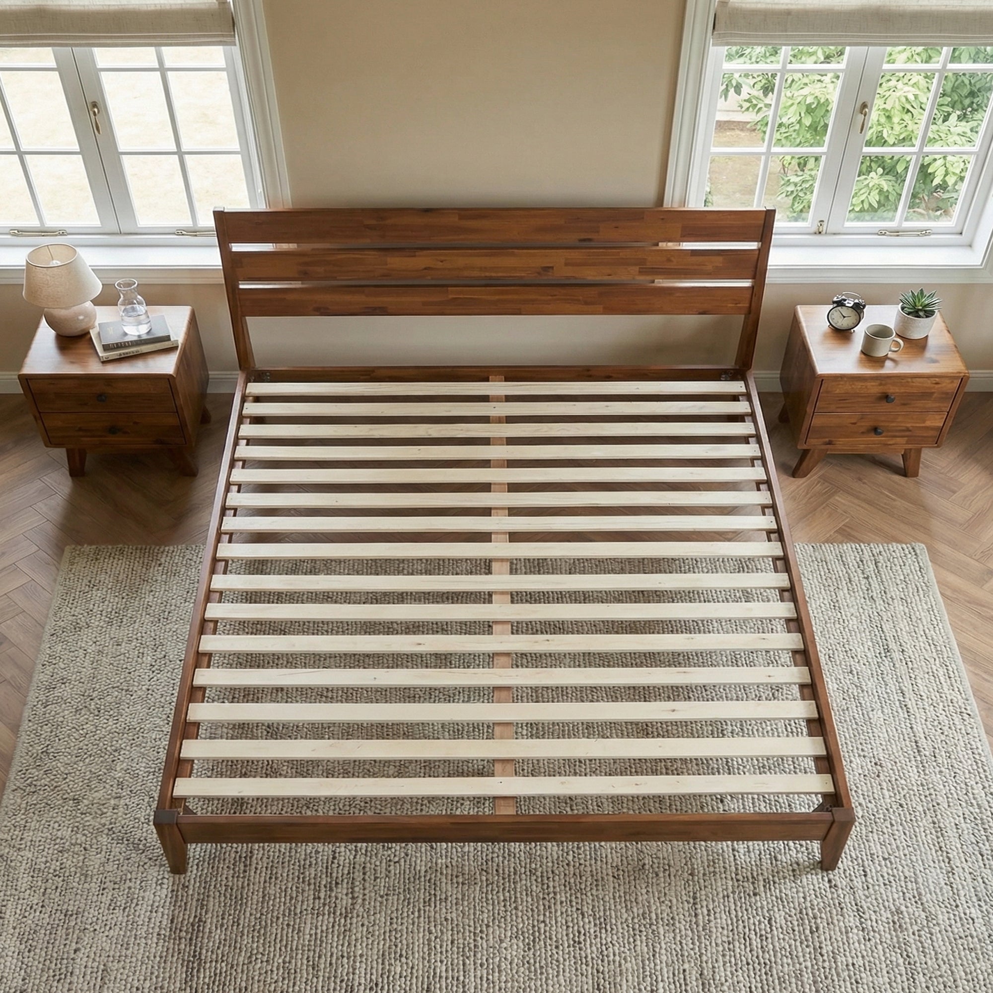 Emery Solid Wood Bed Frame Megsu