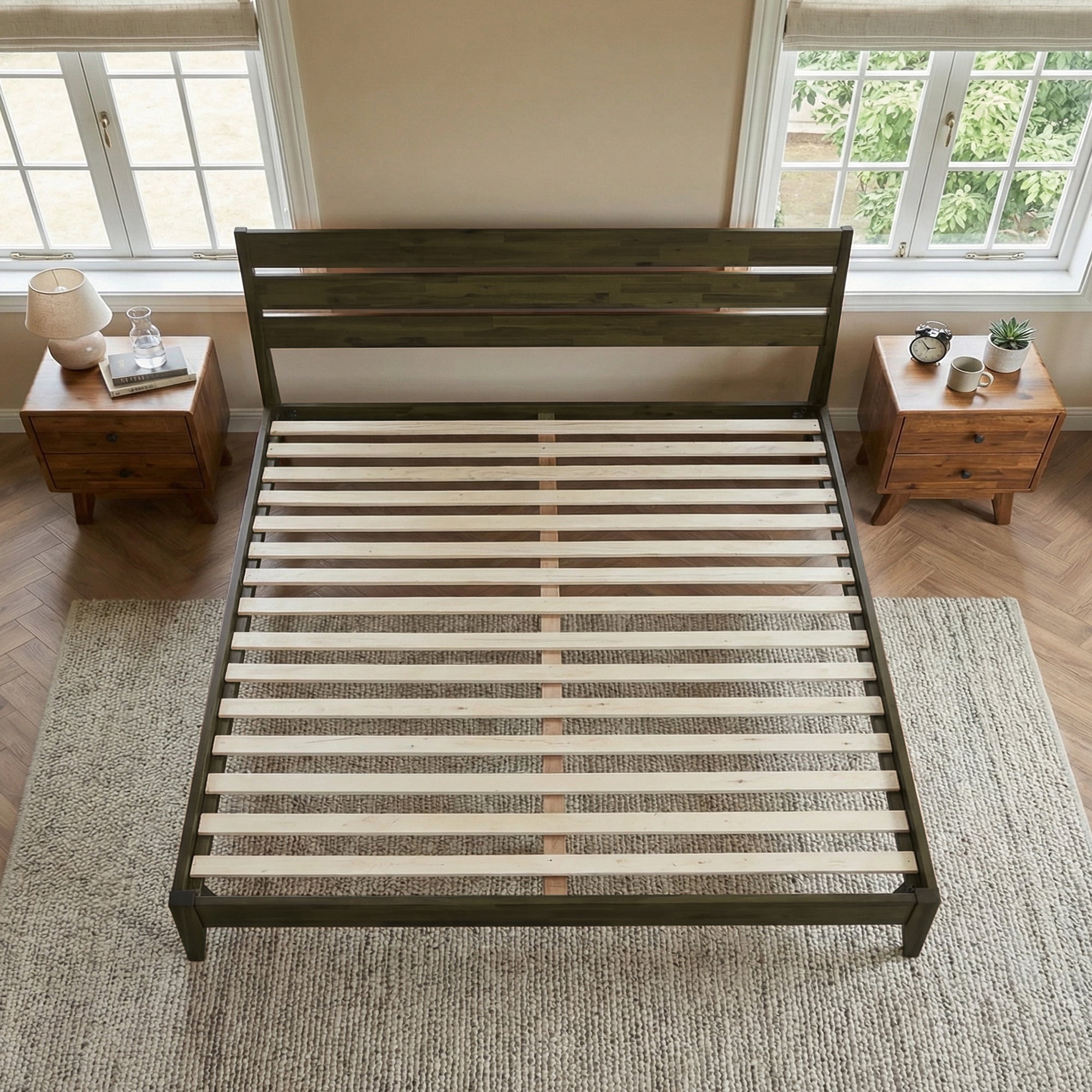 Emery Solid Wood Bed Frame Megsu
