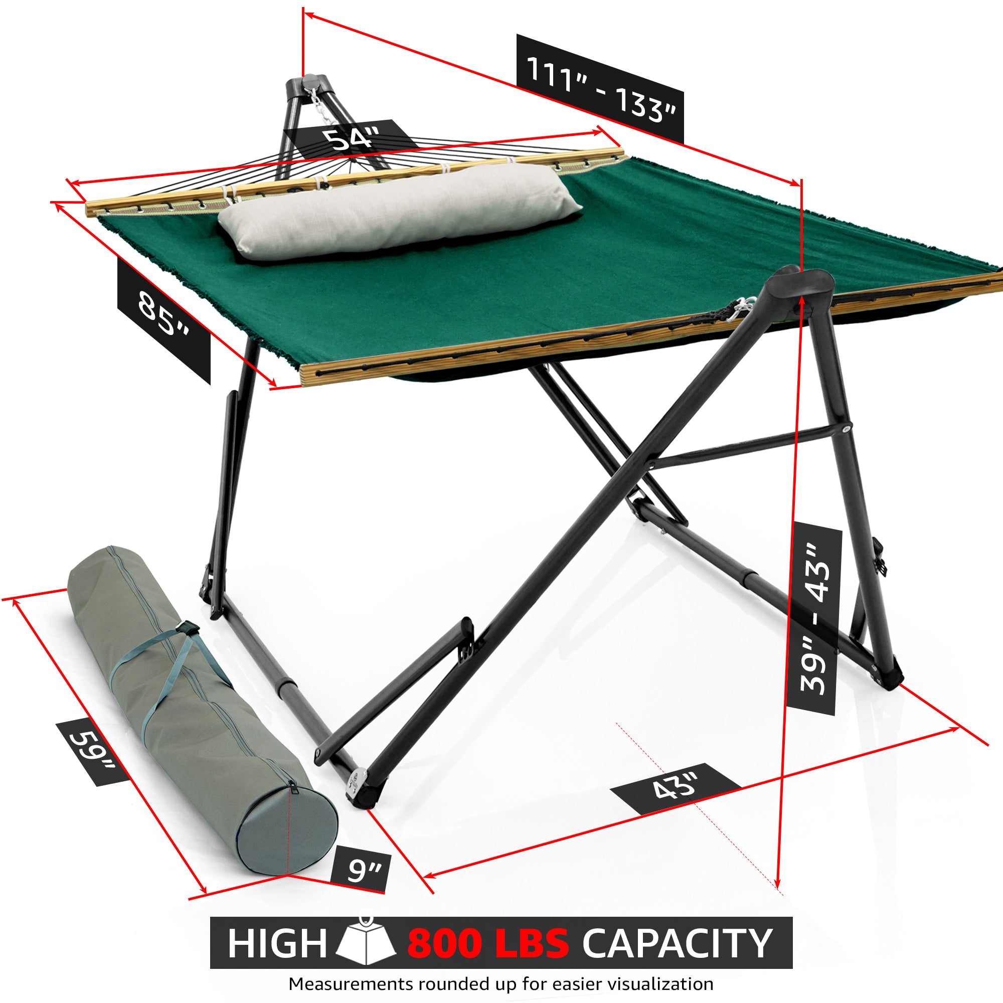 Tranquillo Unity Canvas Hammock Stand for Ultimate Relaxation Megsu