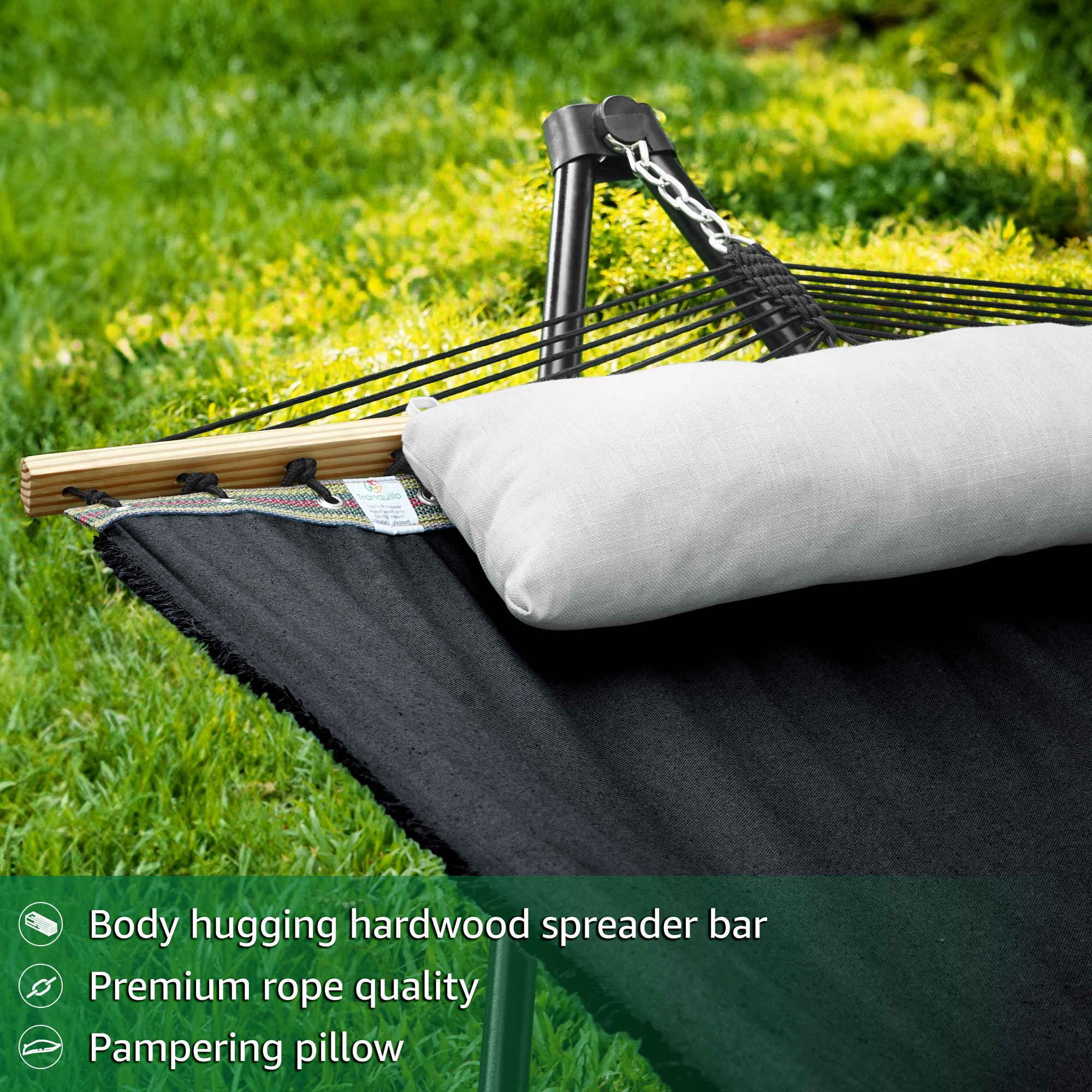 Tranquillo Unity Canvas Hammock Stand for Ultimate Relaxation Megsu