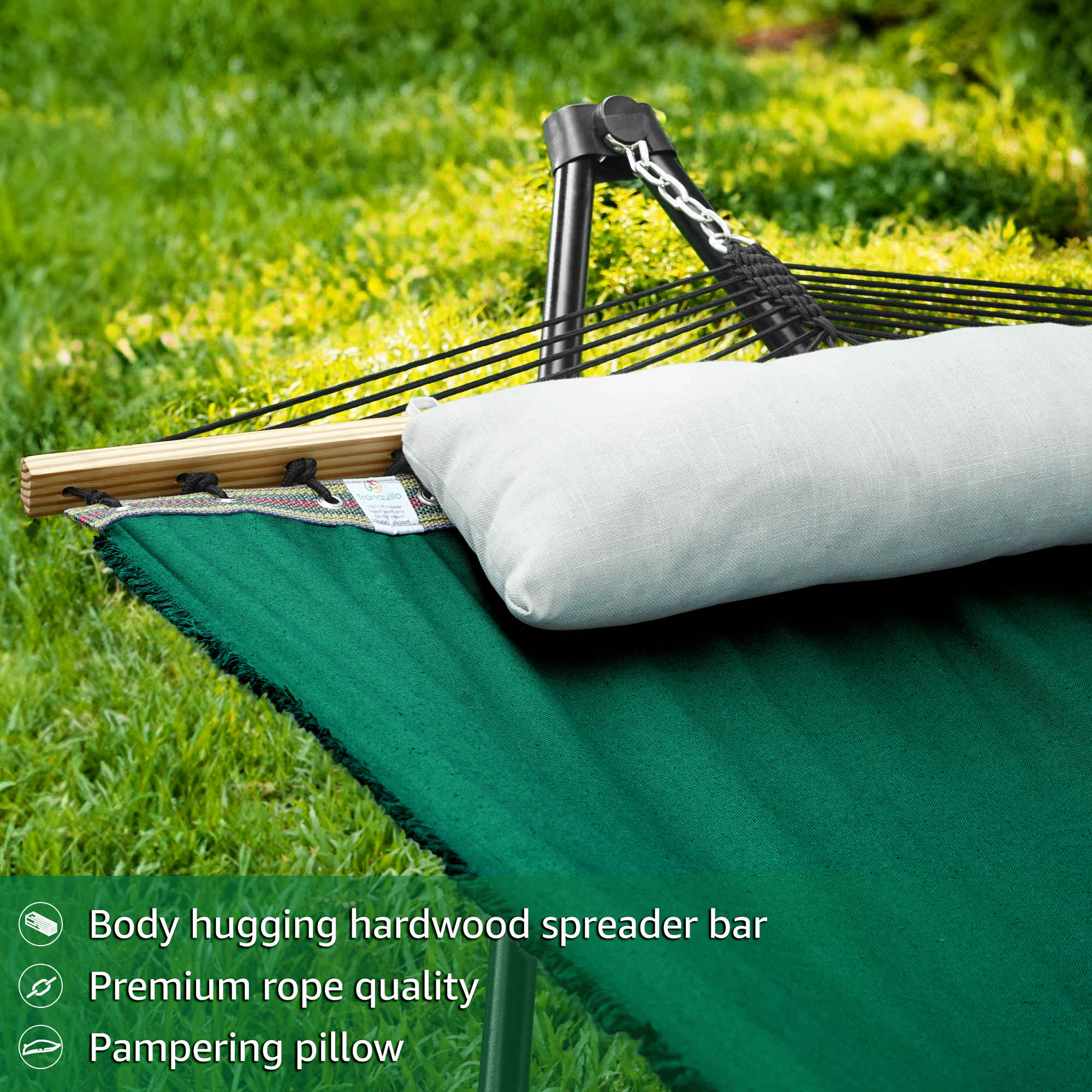 Tranquillo Unity Canvas Hammock Stand for Ultimate Relaxation Megsu
