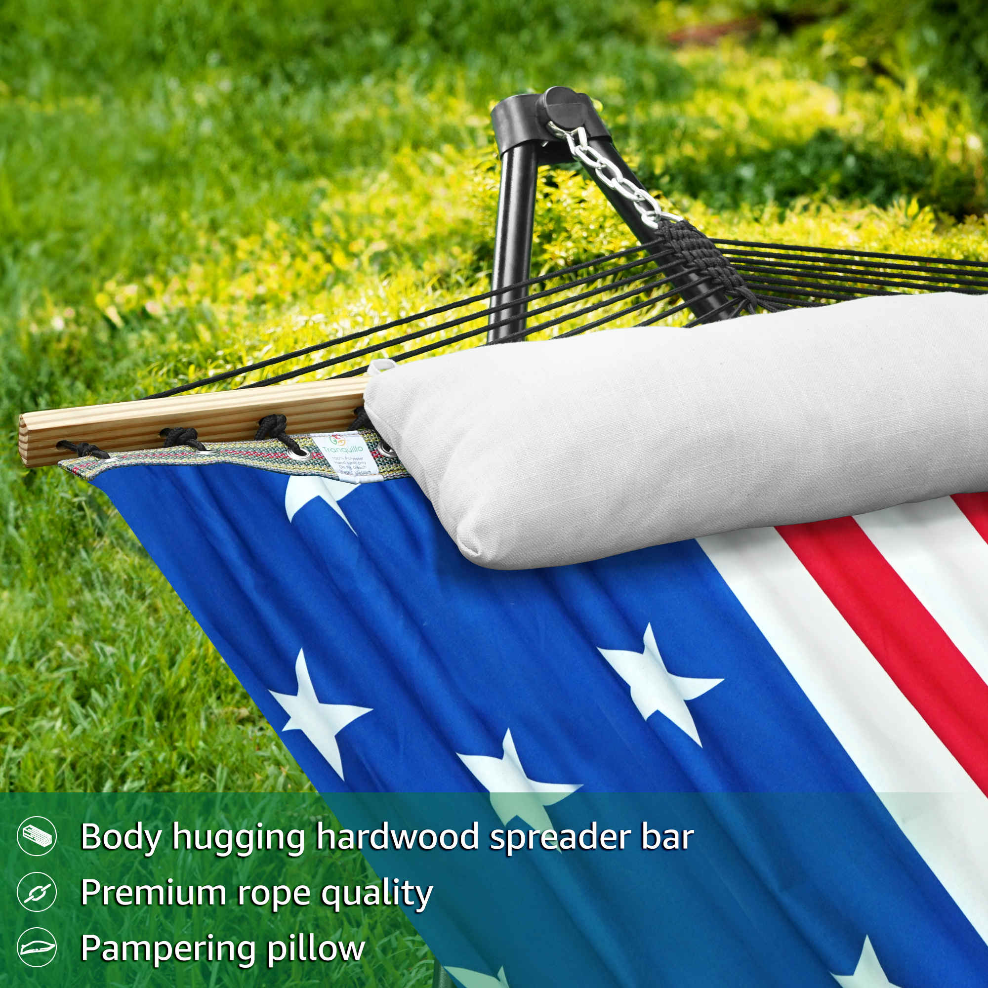 Tranquillo Unity Canvas Hammock Stand for Ultimate Relaxation Megsu