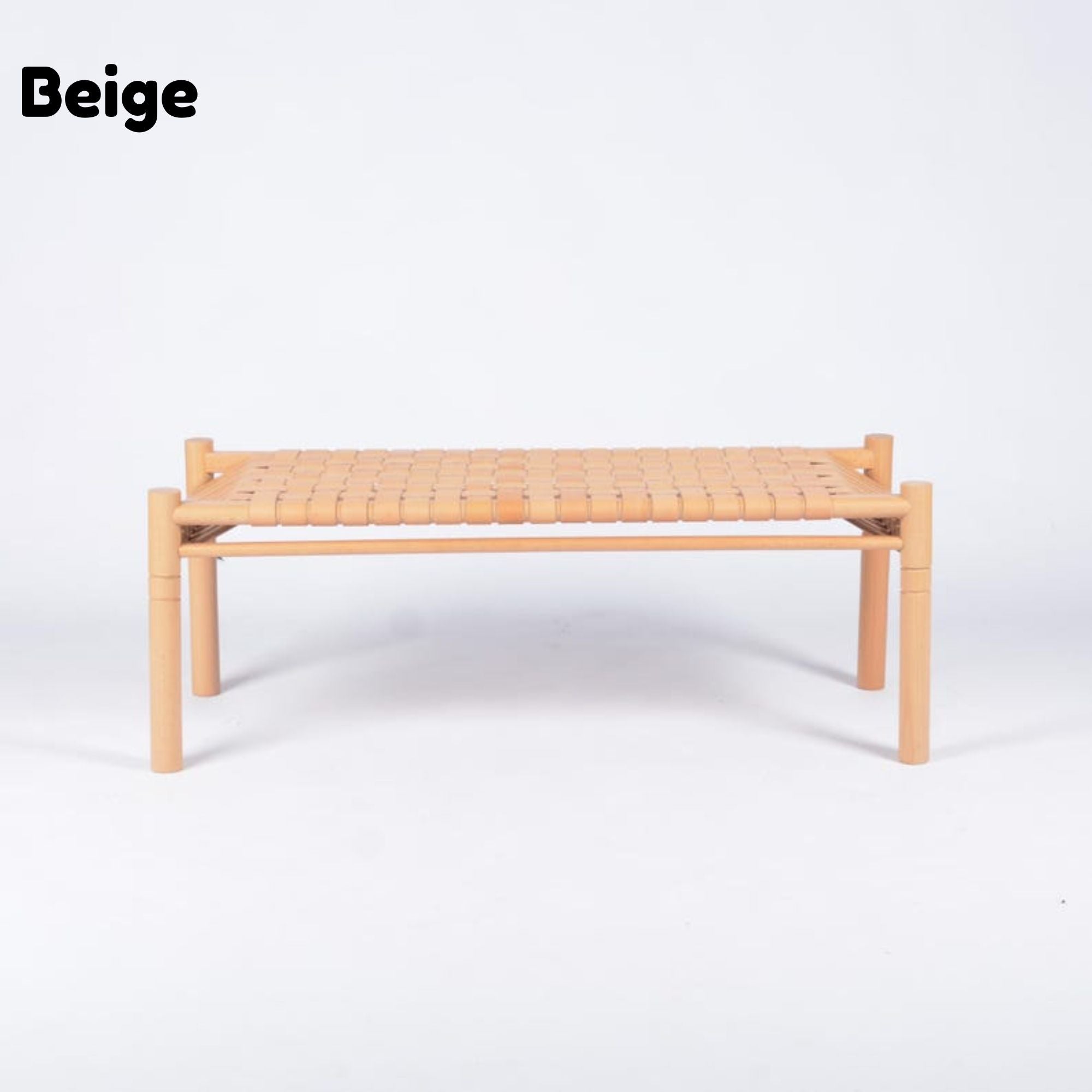 Halden Entryway Leather Bench – Cognac Finish Teak & Cognac Leather