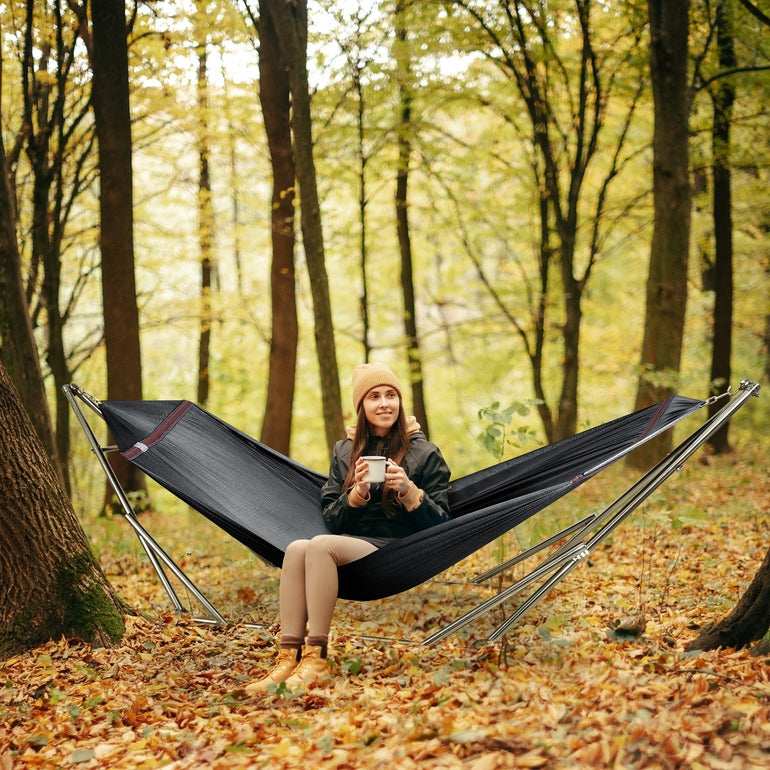 Tranquillo Original Stainless Steel Hammock Stand for Ultimate Relaxation Megsu