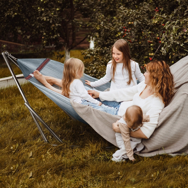 Tranquillo Original Stainless Steel Hammock Stand for Ultimate Relaxation Megsu