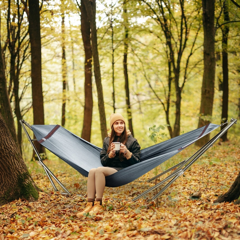 Tranquillo Original Stainless Steel Hammock Stand for Ultimate Relaxation Megsu