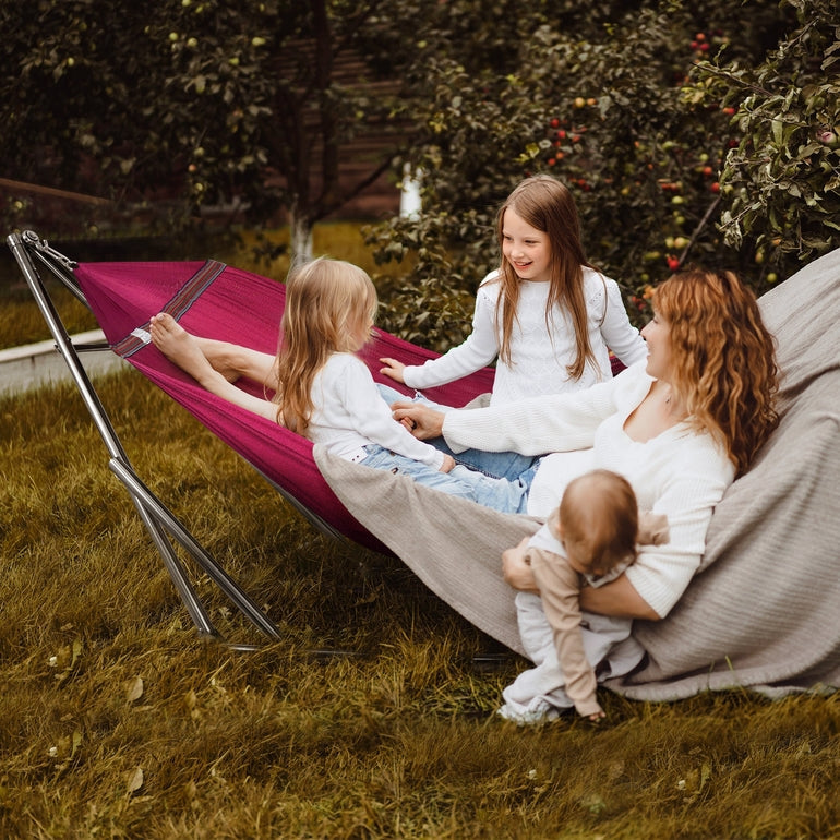 Tranquillo Original Stainless Steel Hammock Stand for Ultimate Relaxation Megsu
