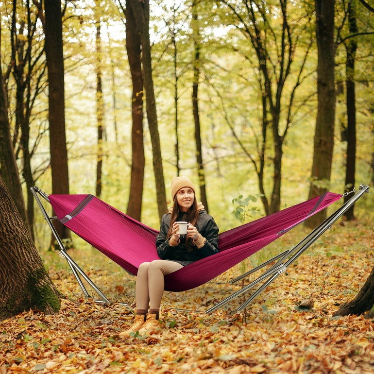 Tranquillo Original Stainless Steel Hammock Stand for Ultimate Relaxation Megsu