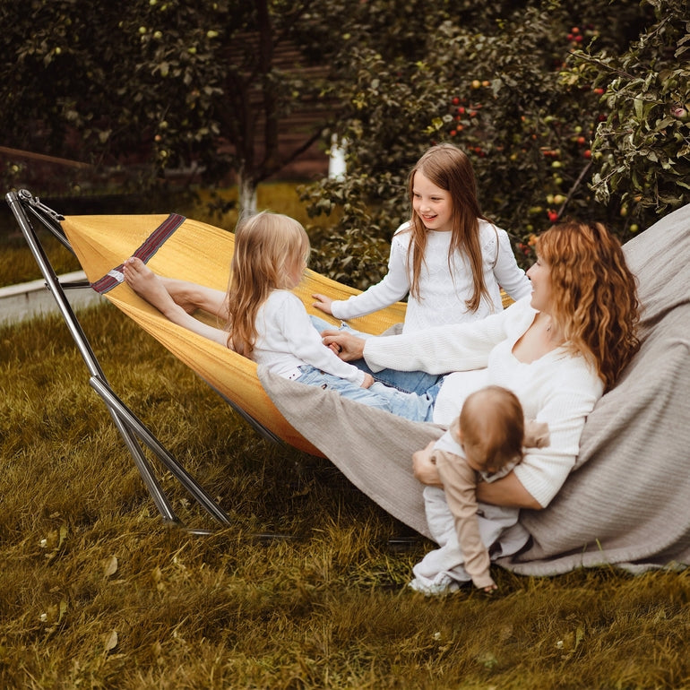 Tranquillo Original Stainless Steel Hammock Stand for Ultimate Relaxation Megsu