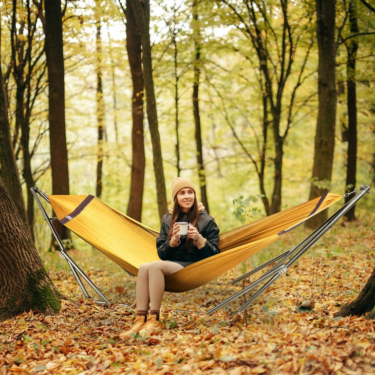 Tranquillo Original Stainless Steel Hammock Stand for Ultimate Relaxation Megsu