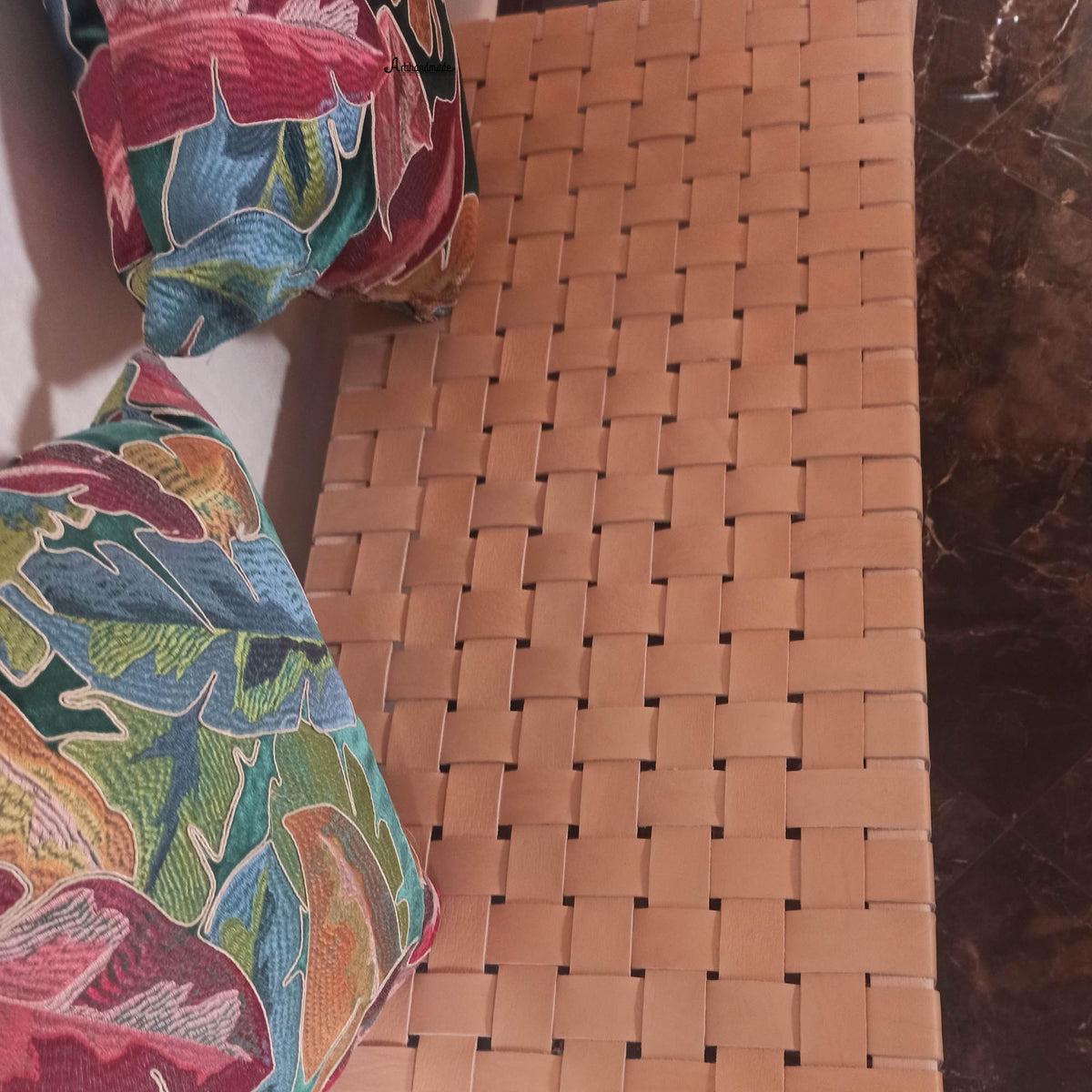Modern Entryway Bench by Artihandmade Stylish Hallway Morocco - LuxoraCraft