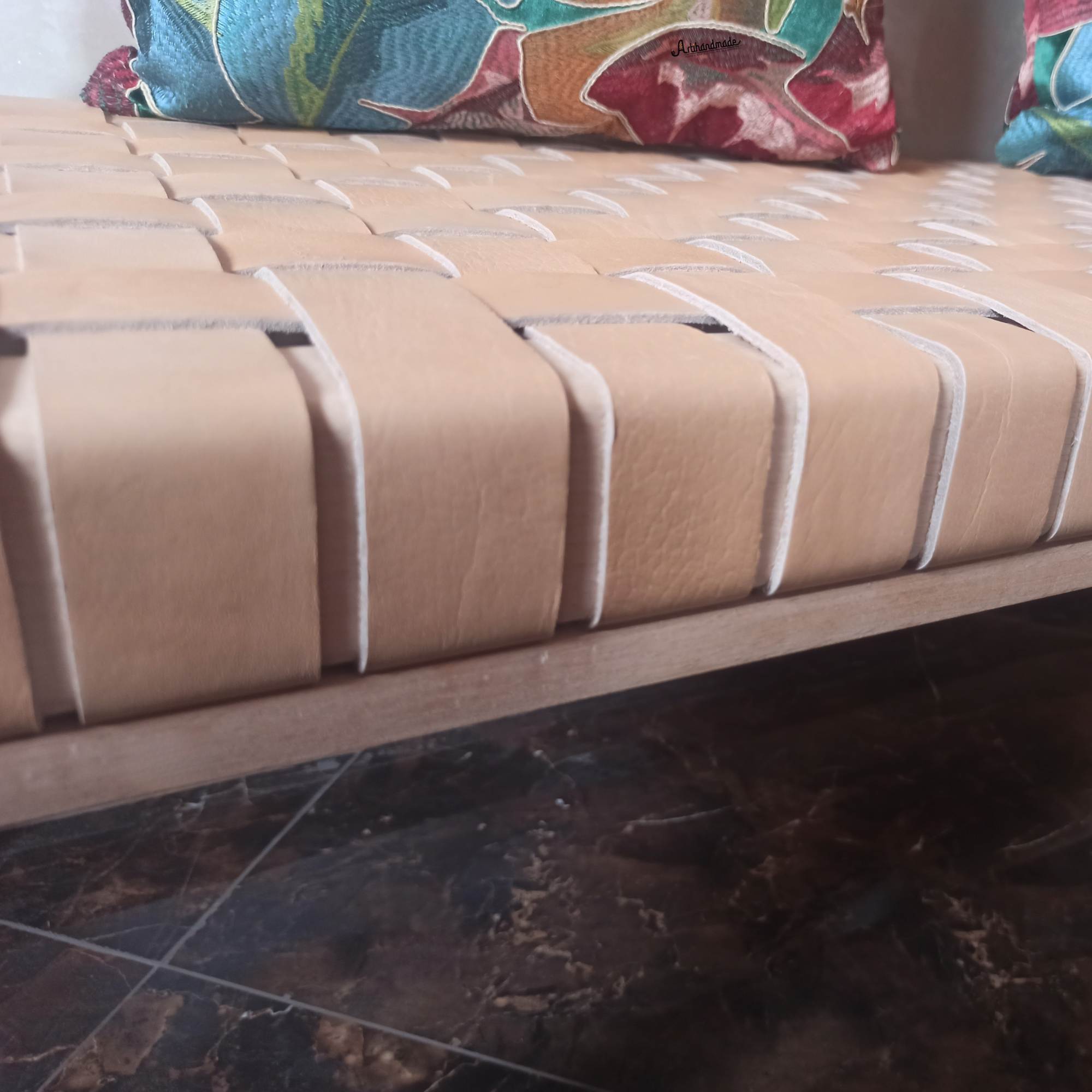 Helga Entryway Bench Bedroom Bench Modern Vintage Style - LuxoraCraft