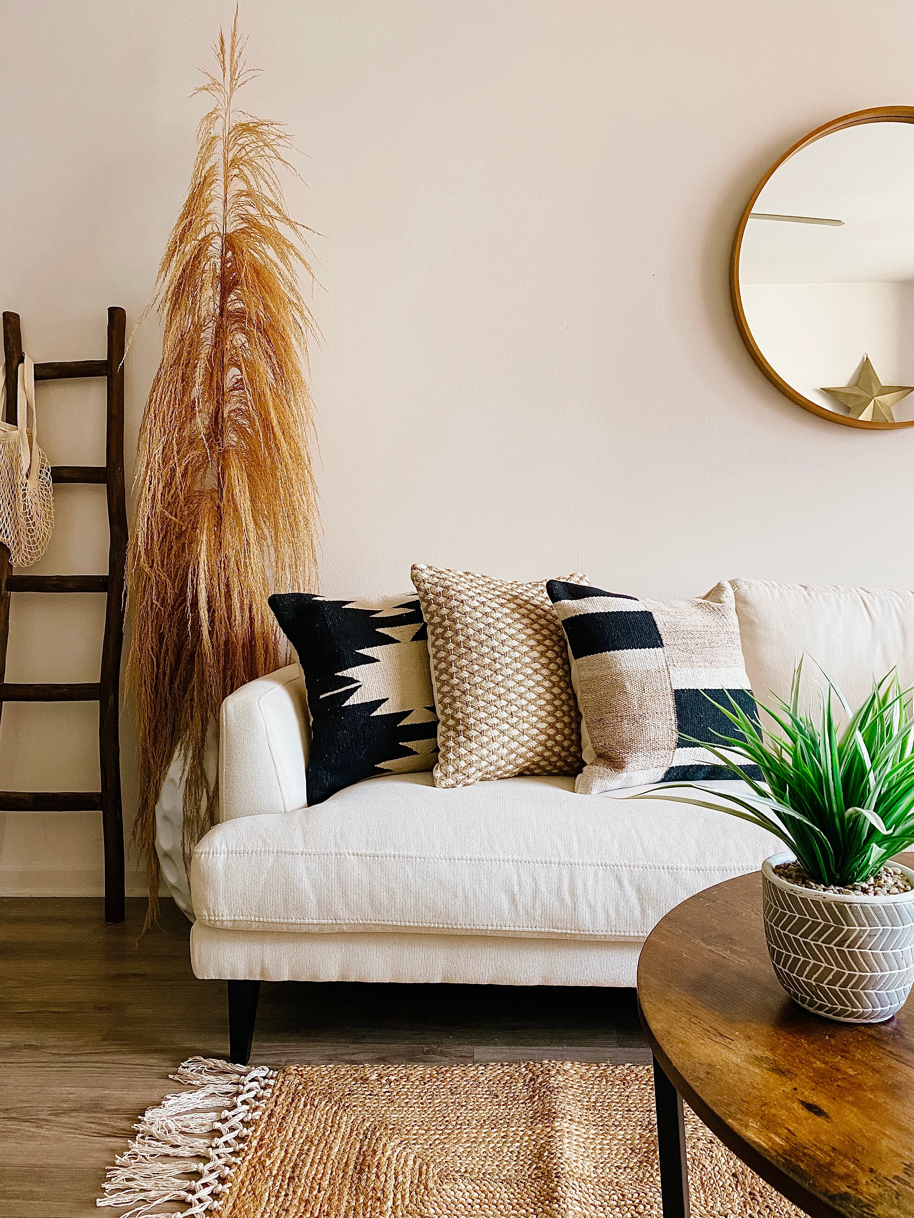 Calabasas Pillow Cover – Soft Neutral Minimalist Throw Pillow Busa Designs