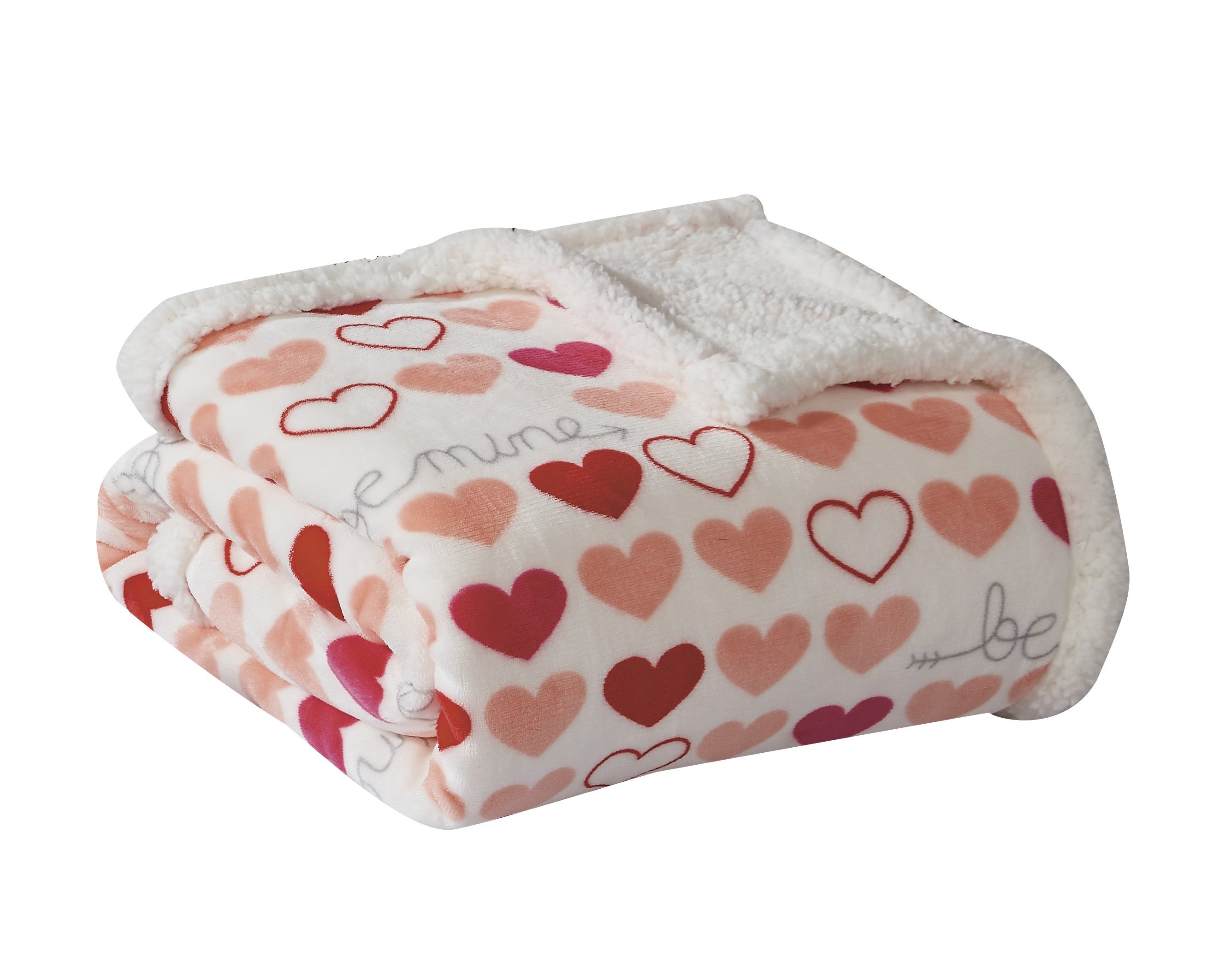 FAITH, HOPE, LOVE HOME DÉCOR Heart Throw Blanket – Ultra Soft Microplush 50"x60" | Cozy Love Theme Gift for Couch, Bed, Travel | Washable Faith-Hope-Love-Home-Decor