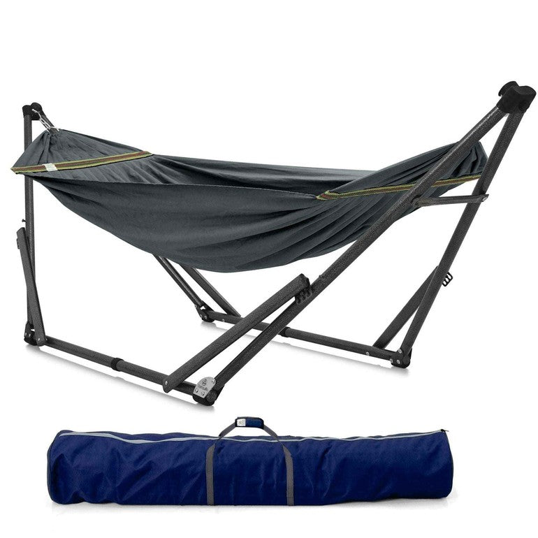 Tranquillo Uniki Canvas Hammock with Stand for Ultimate Relaxation Megsu