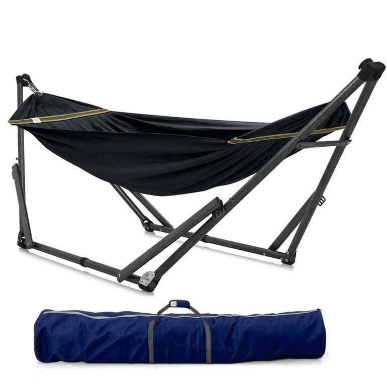 Tranquillo Uniki Canvas Hammock with Stand for Ultimate Relaxation Megsu