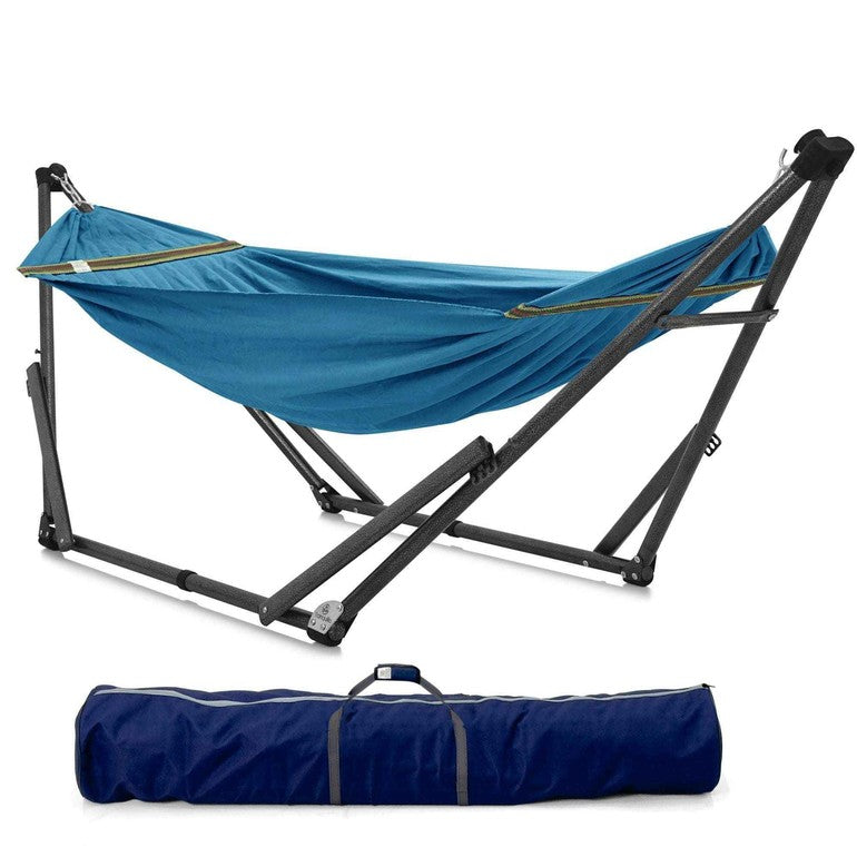 Tranquillo Uniki Canvas Hammock with Stand for Ultimate Relaxation Megsu