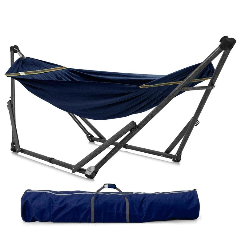 Tranquillo Uniki Canvas Hammock with Stand for Ultimate Relaxation Megsu