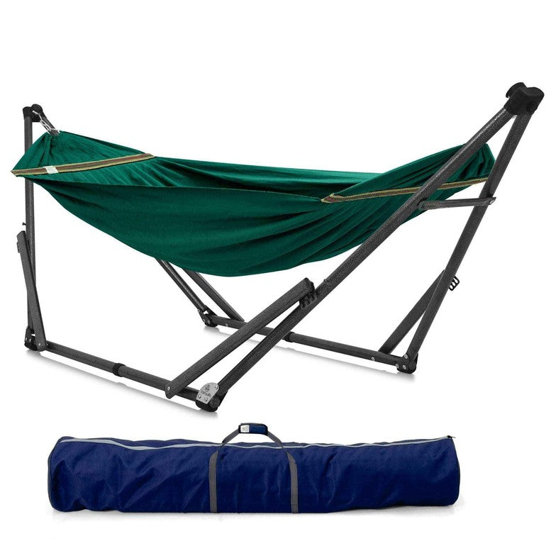 Tranquillo Uniki Canvas Hammock with Stand for Ultimate Relaxation Megsu