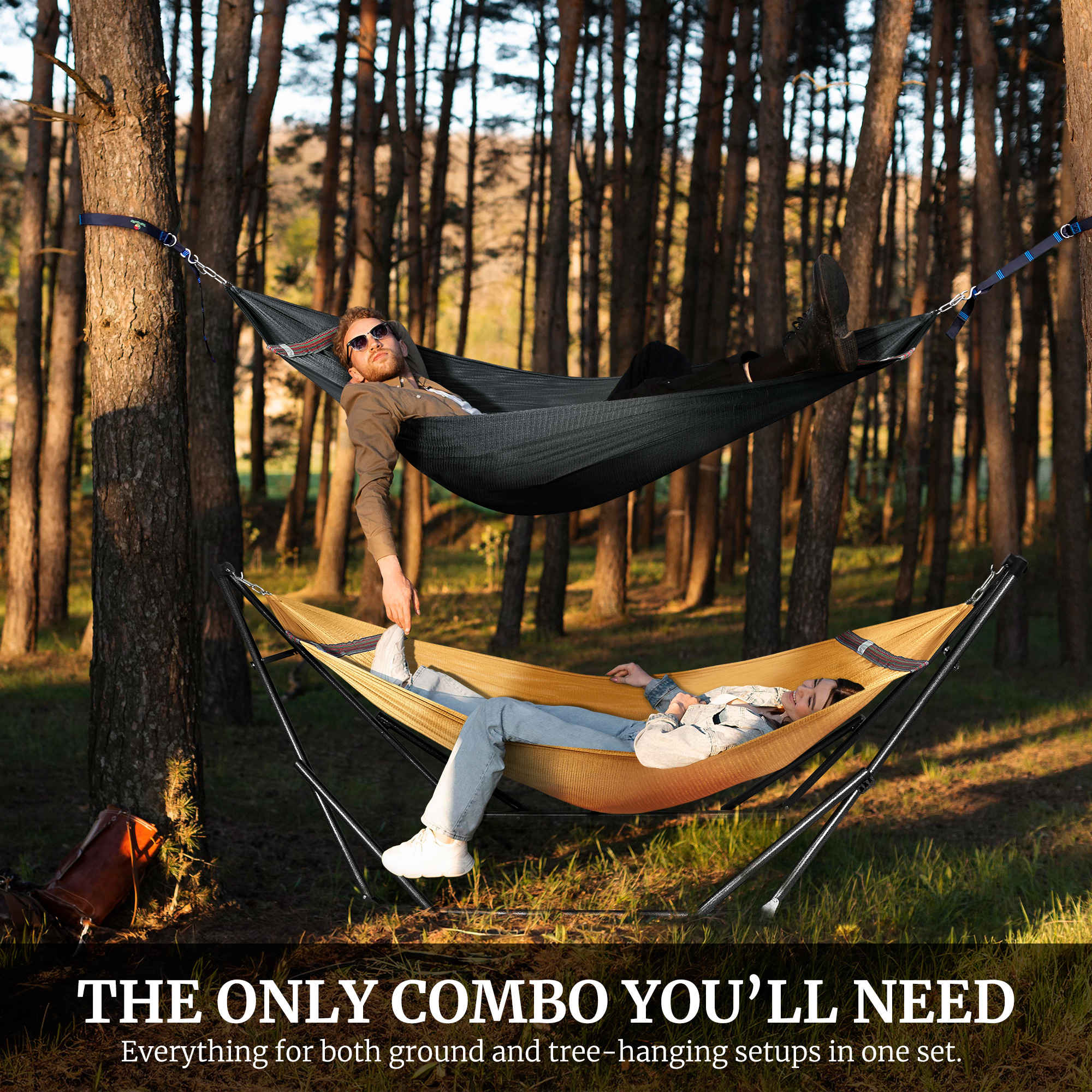 Tranquillo Comfort Set Original Hammock Stand for Ultimate Relaxation Megsu