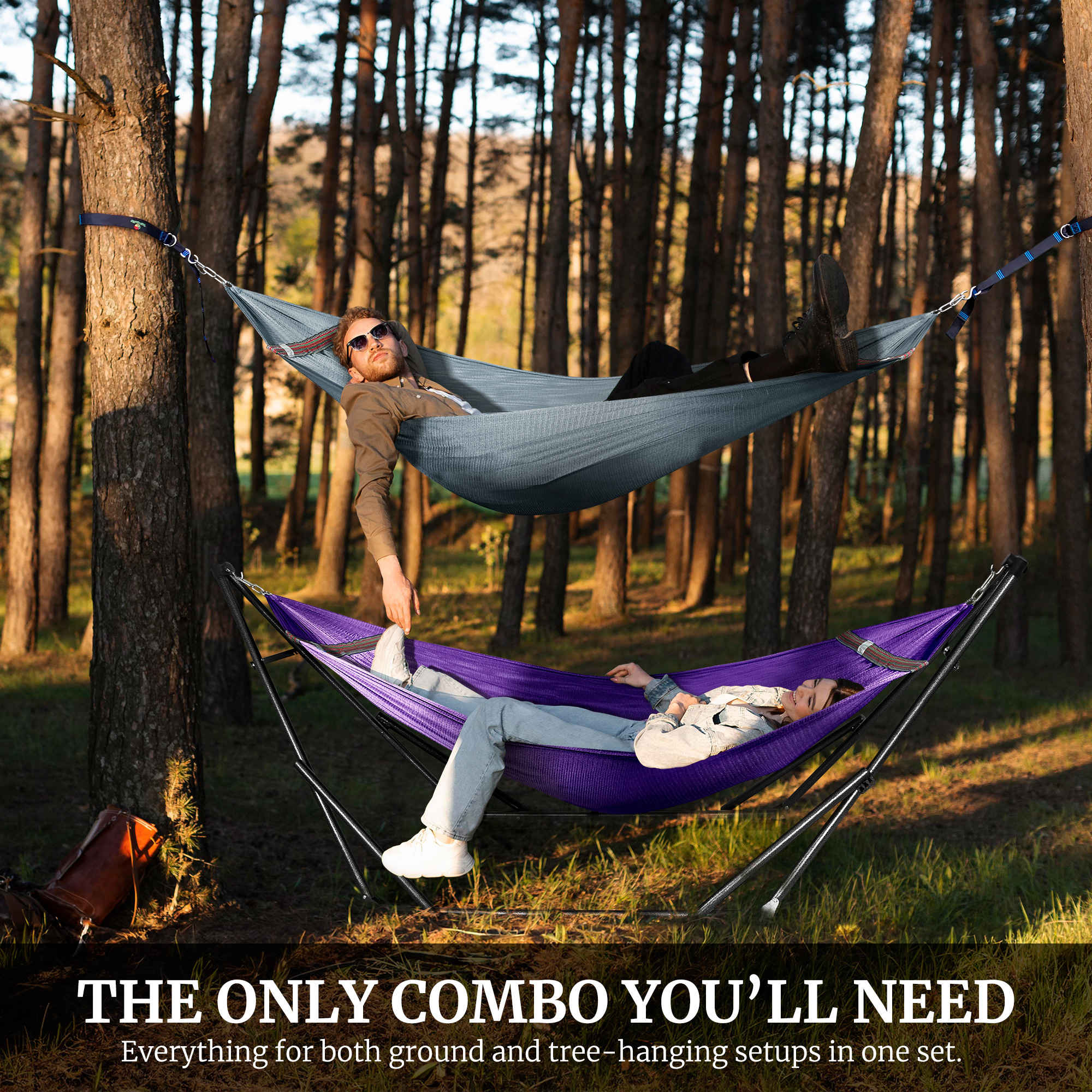 Tranquillo Comfort Set Original Hammock Stand for Ultimate Relaxation Megsu